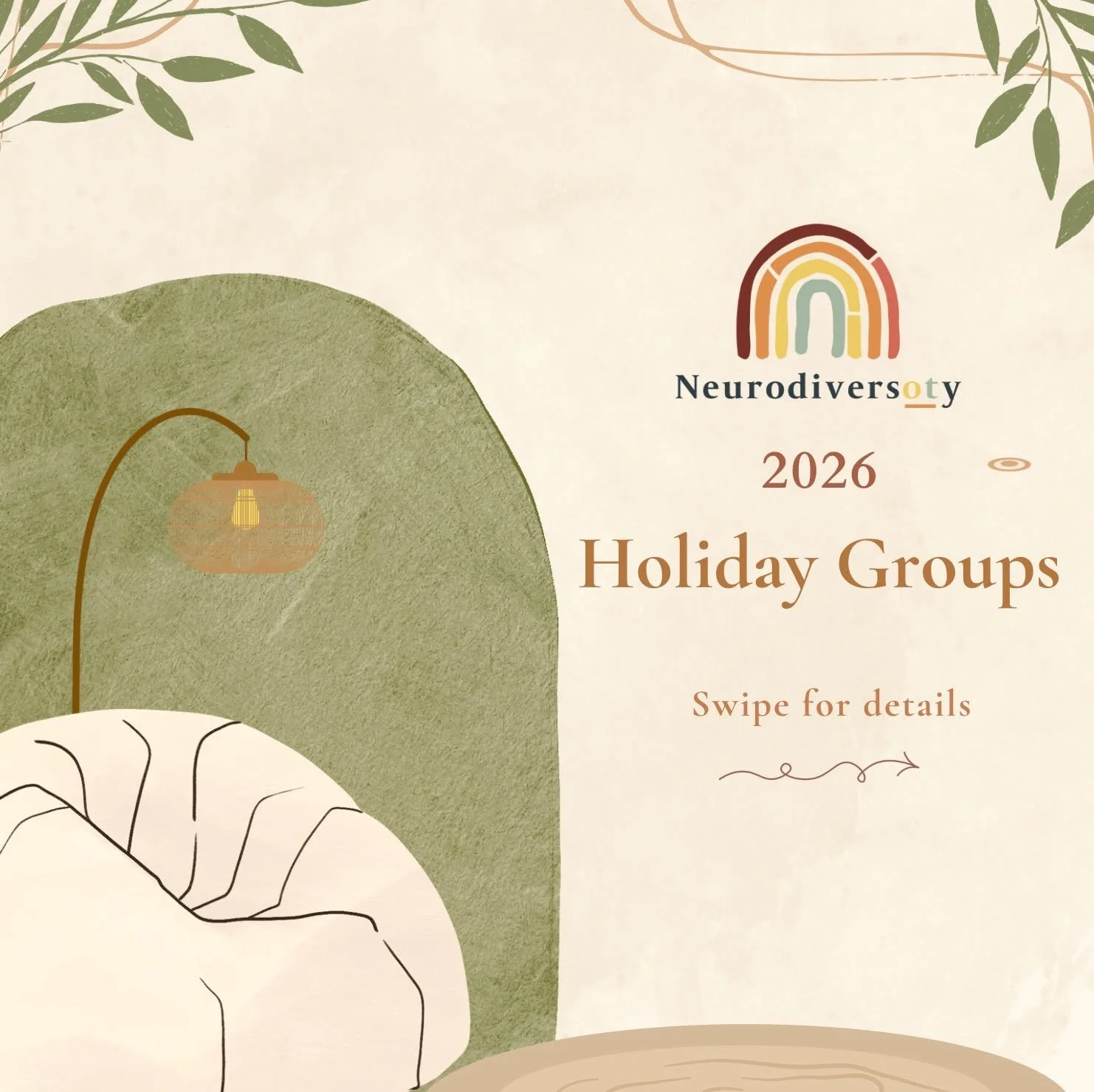 🌟 January 2026 OT Holiday Groups🌟

We&rsquo;re excited to share our upcoming OT Holiday Groups for January 2026!

Holiday groups are a lovely way to:
💚Try out group therapy
💚Connect with other Autistic and neurodivergent kids
💚Explore whether ou