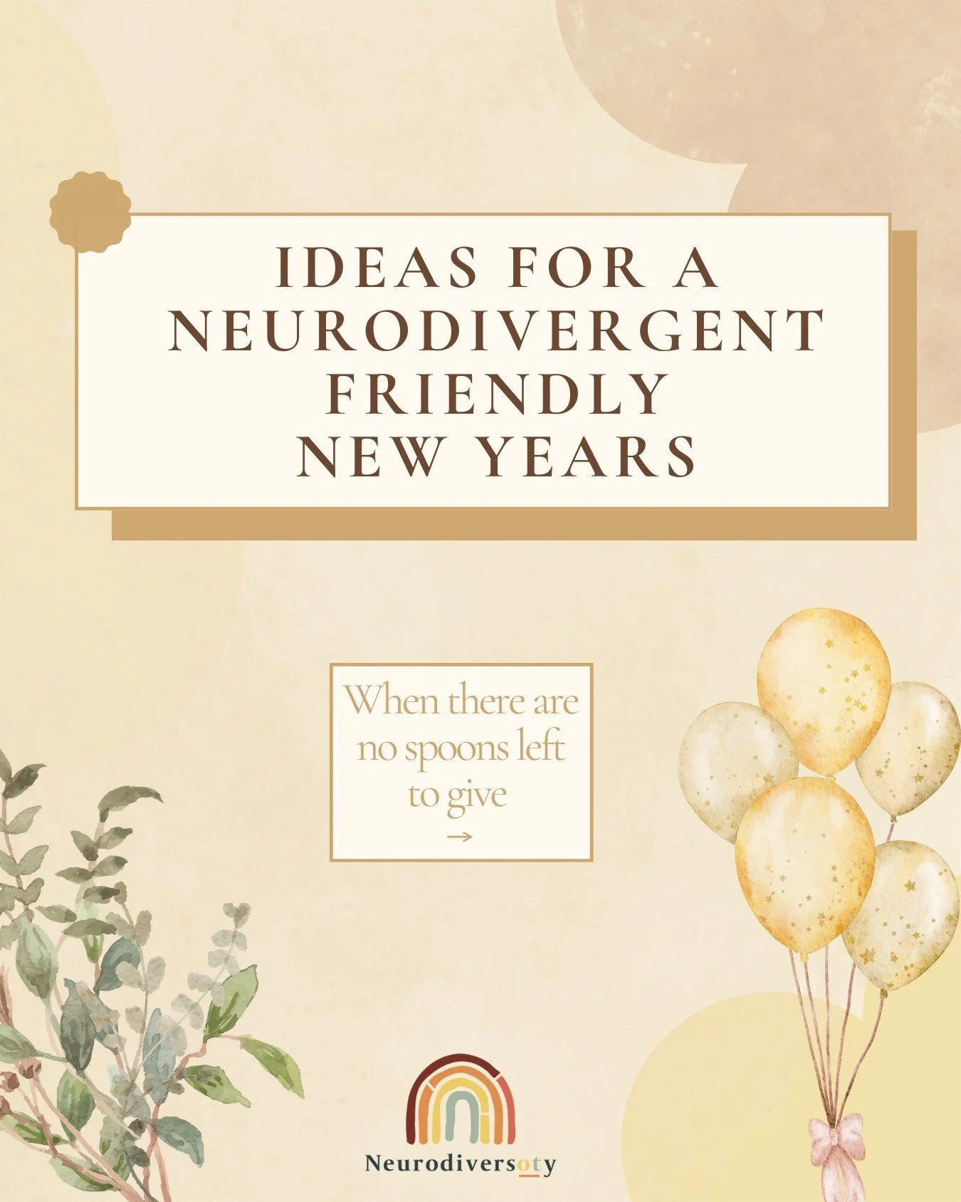 As New Year&rsquo;s approaches, this is your reminder that there&rsquo;s no one &ldquo;right&rdquo; way to celebrate 🎆

Neurodivergent nervous systems experience noise, crowds, expectations, and late nights differently&mdash;and that matters. The po
