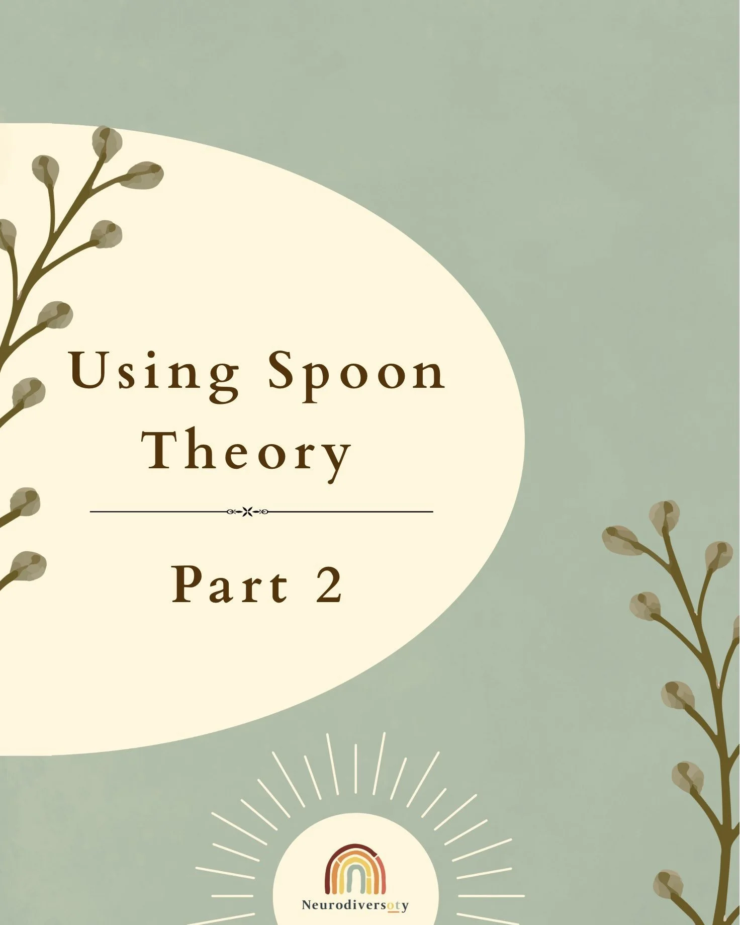 Hey everyone! 

As we continue unpacking Spoon Theory, the next part of this series will explore why we don&rsquo;t start every day with the same amount of energy, and what low-spoon and high-spoon days might look like.

 #advocate #NeurodiversityAcc