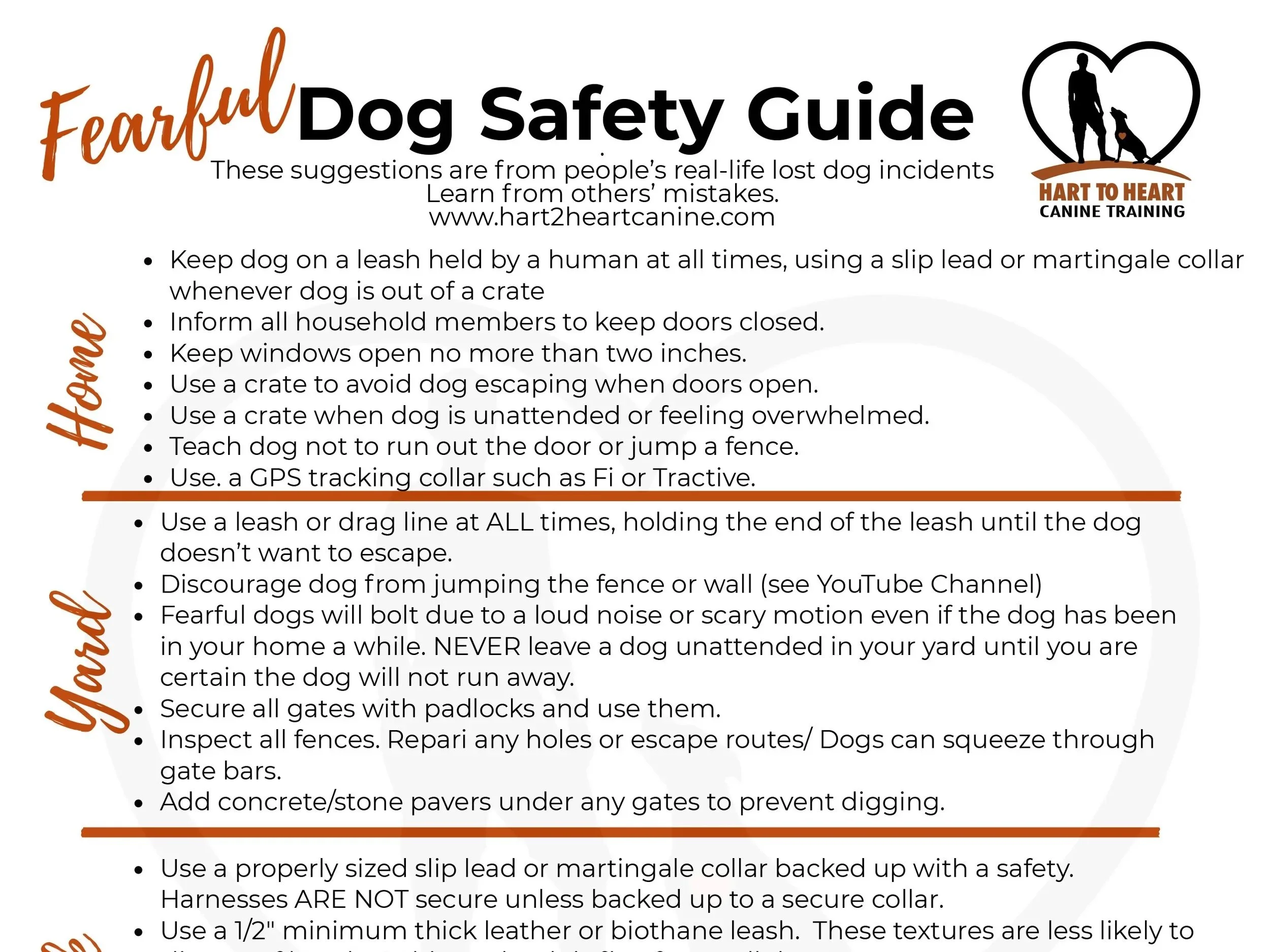 Fearful Dog Safety Guide