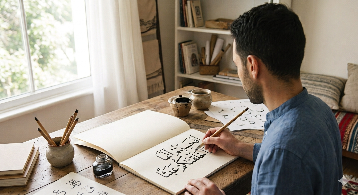 Arabic Calligraphy for Beginners Made Clear.