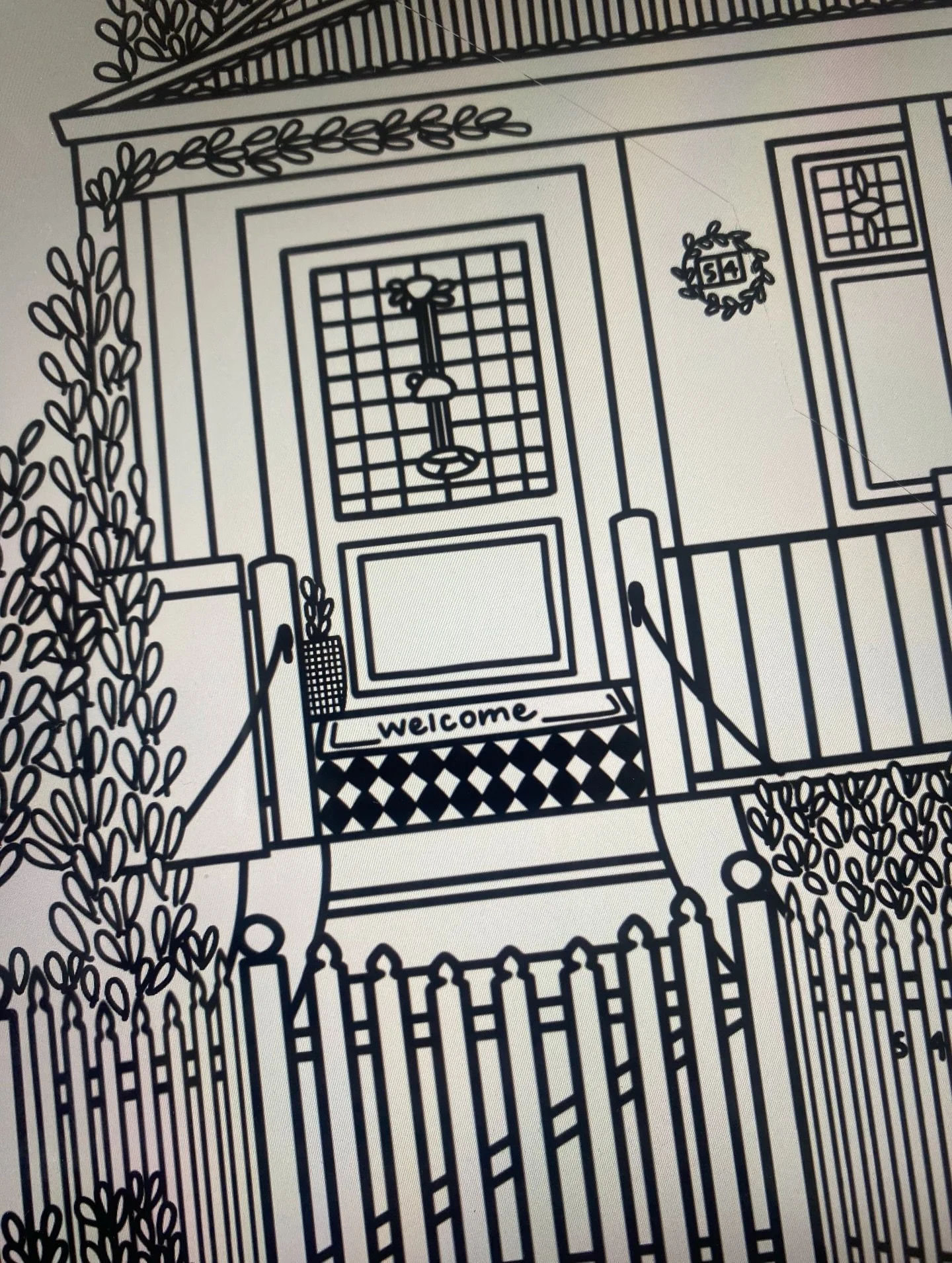 You have a cute door? I have you covered&hellip;

Can you draw my welcome mat? Sure&hellip;

Are you able to include our house number plaque? Done ✅

Make sure you tell me all the little details that need to be captured - after all&hellip; they are w