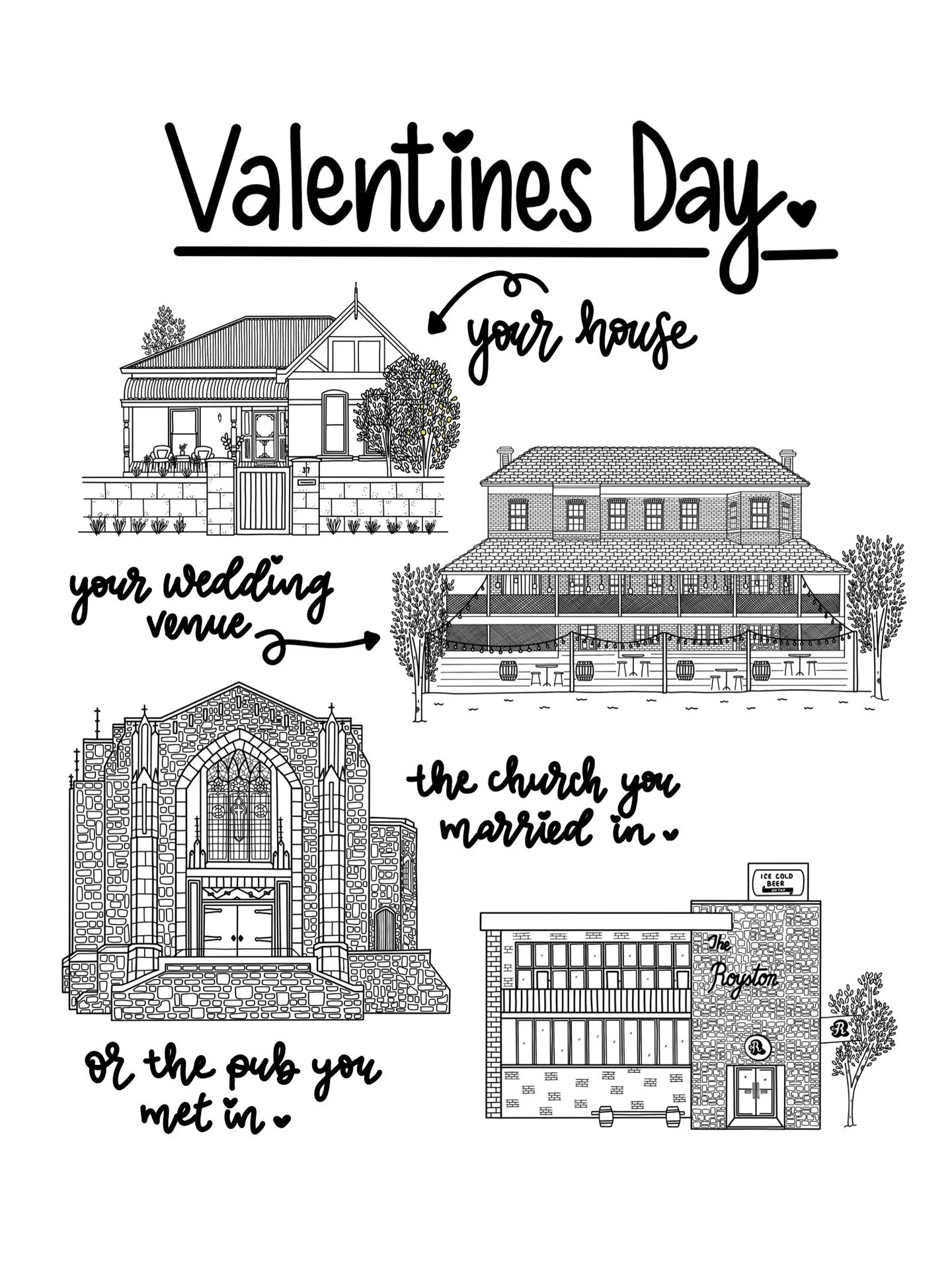 Valentine&rsquo;s Day is coming and if you are stuck for a gift&hellip; I have theeee best gift idea for you 🤎

A scribble 🥰

Now it can be your home - where you have already made some wonderful memories in 🏡

How about your wedding venue? 👰🏻&zw