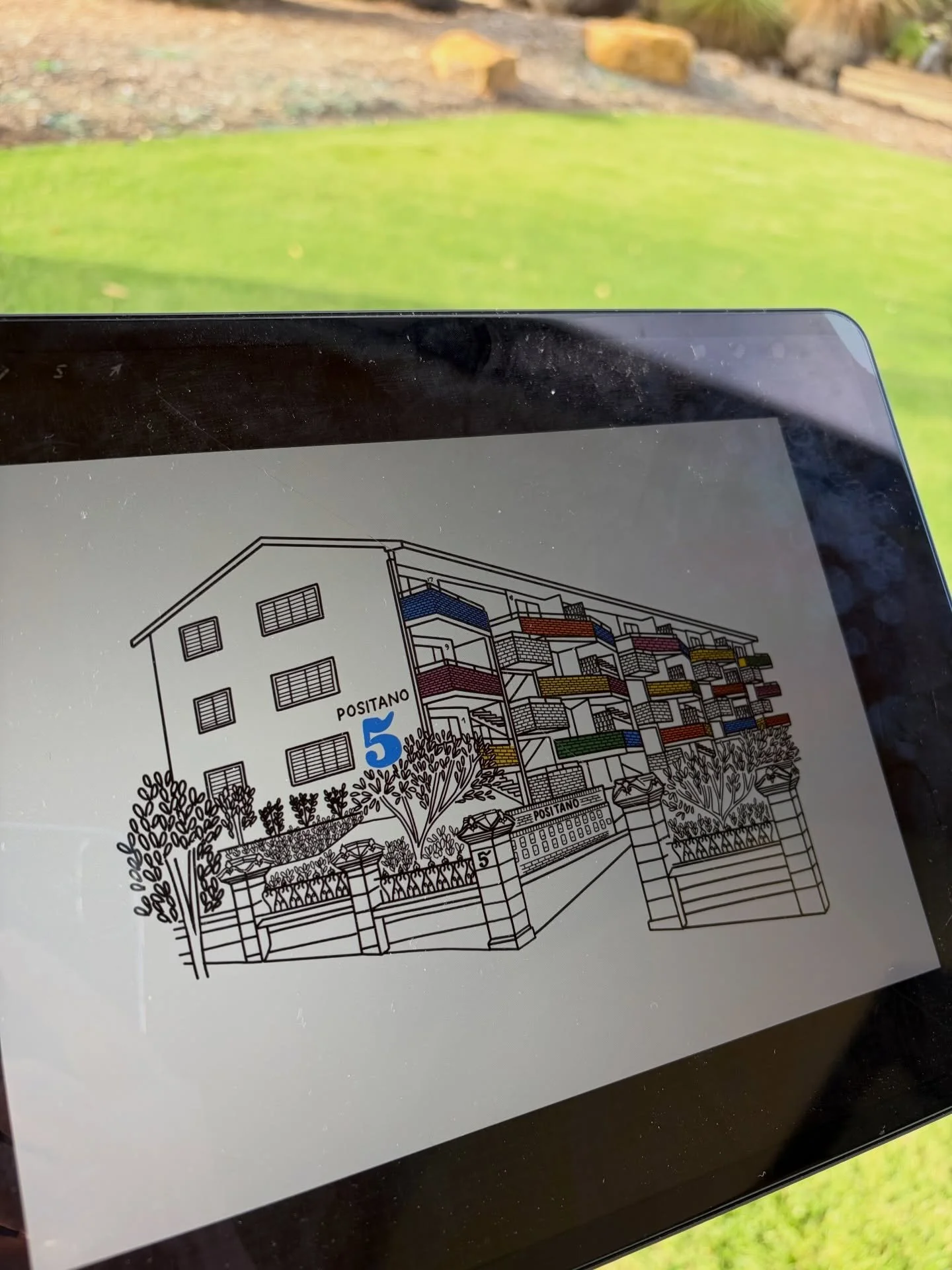 If you have been following me for a while you know that my first love is to draw a house&hellip;. But I do absolutely LOVE to draw an apartment too!

Especially one that I can make oh so pretty with a little bit of colour. 

Who recognizes this iconi