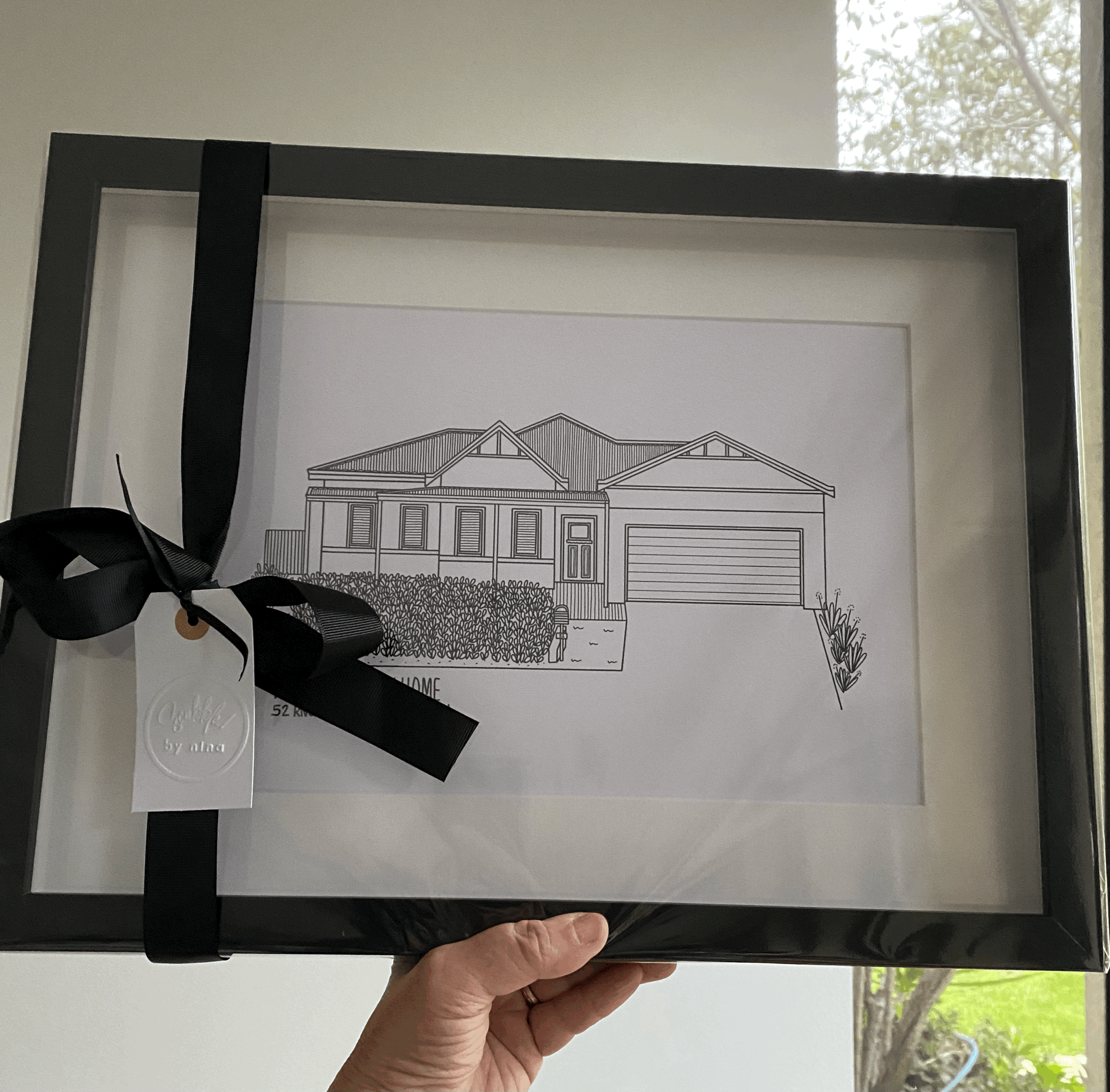 Custom Drawn Illustration - Framed (A4)