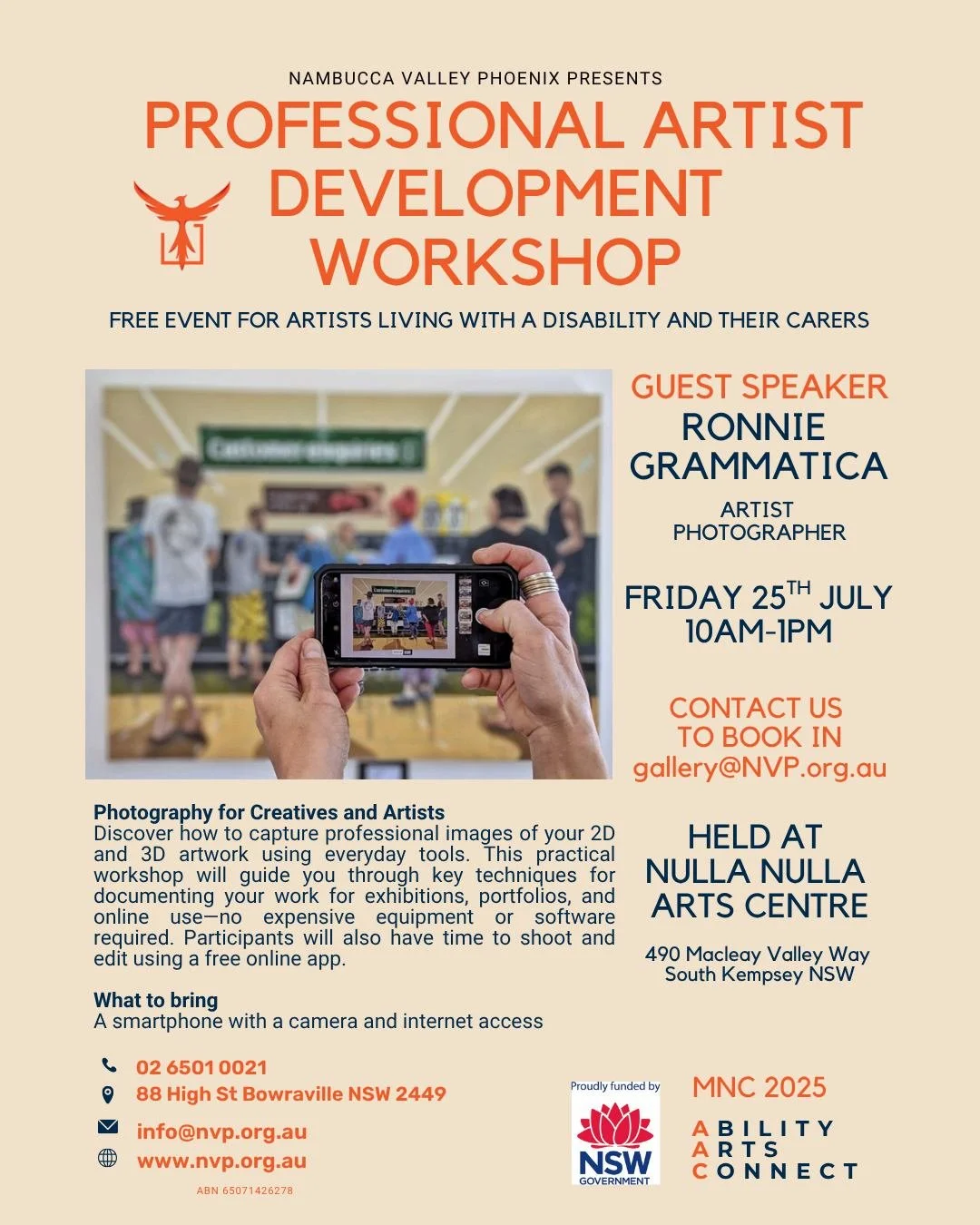 Professional Artist Development with Ronnie Grammatica