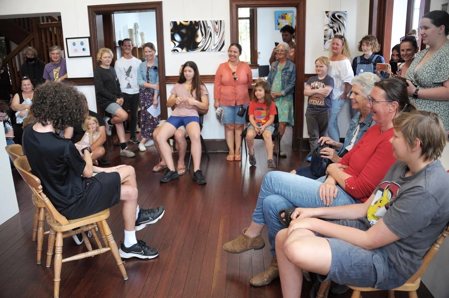 Shifting realms exhibition opening