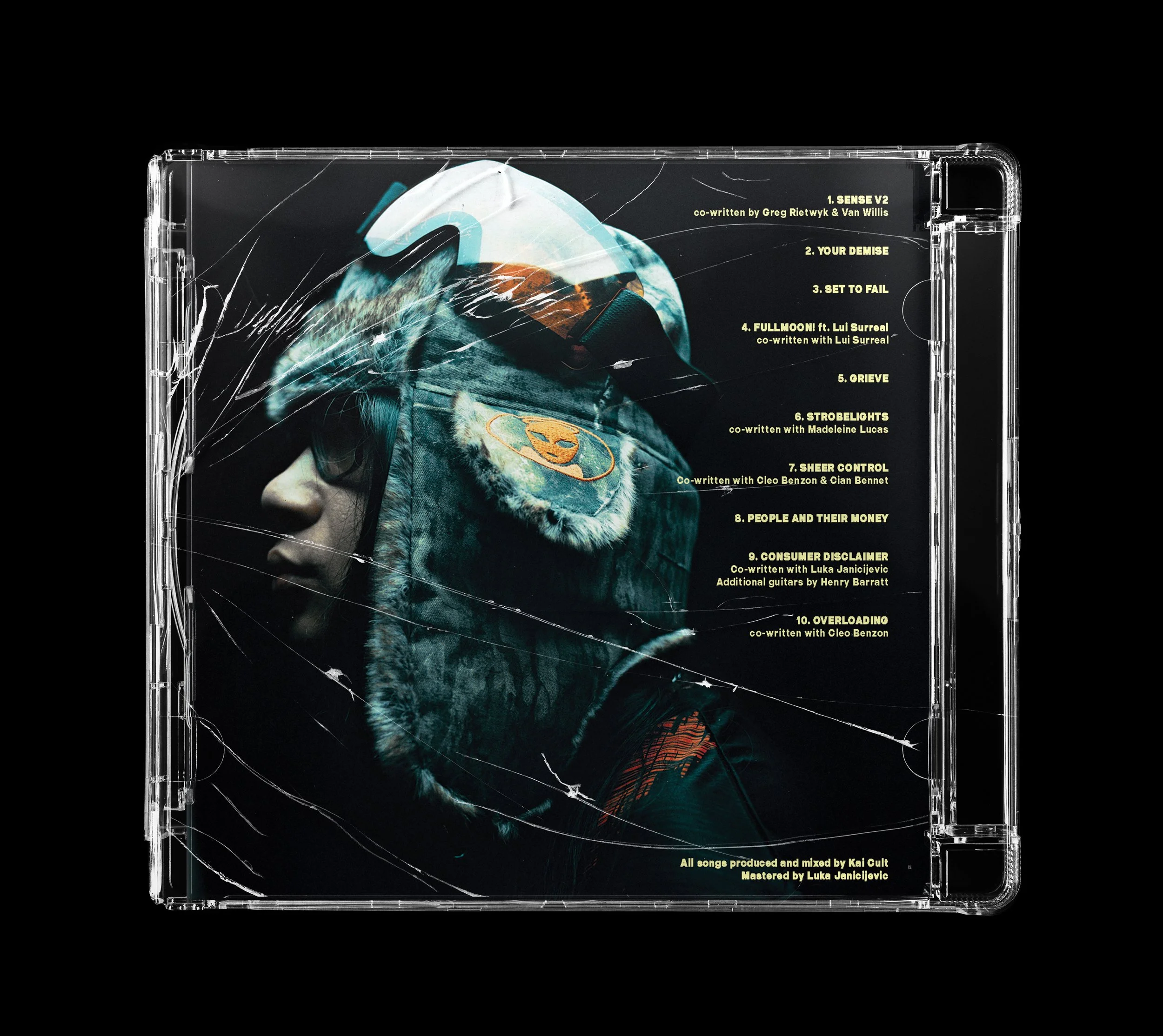 Kai Cult "SHEER CONTROL" - Album Artwork & CD Design