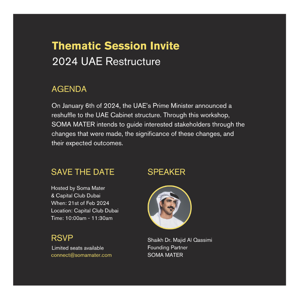 Thematic Session Invite – 2024 UAE Restructure
