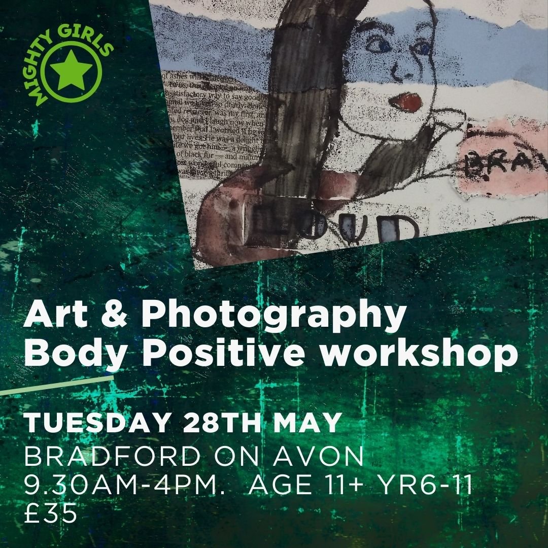 🌟 Join us for a day of empowerment with Emily at our Body Positive Workshop! Challenge social media stereotypes, get creative with photography, and learn new art skills. Spaces are limited, so book now at www.mightygirls.co.uk/shop. Don't miss out! 