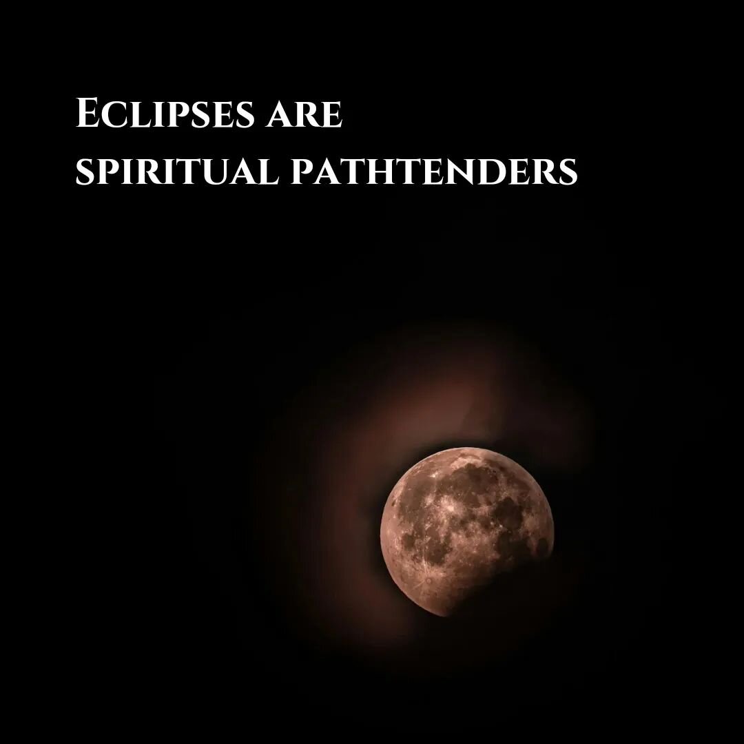 Eclipses are spiritual pathtenders.

A path does not remain accessible on its own.

It requires loving and judicious maintenance and upkeep.

This is what the eclipses tend to in our lives.

The Nodes act as one continuous process.

Ketu (the South N