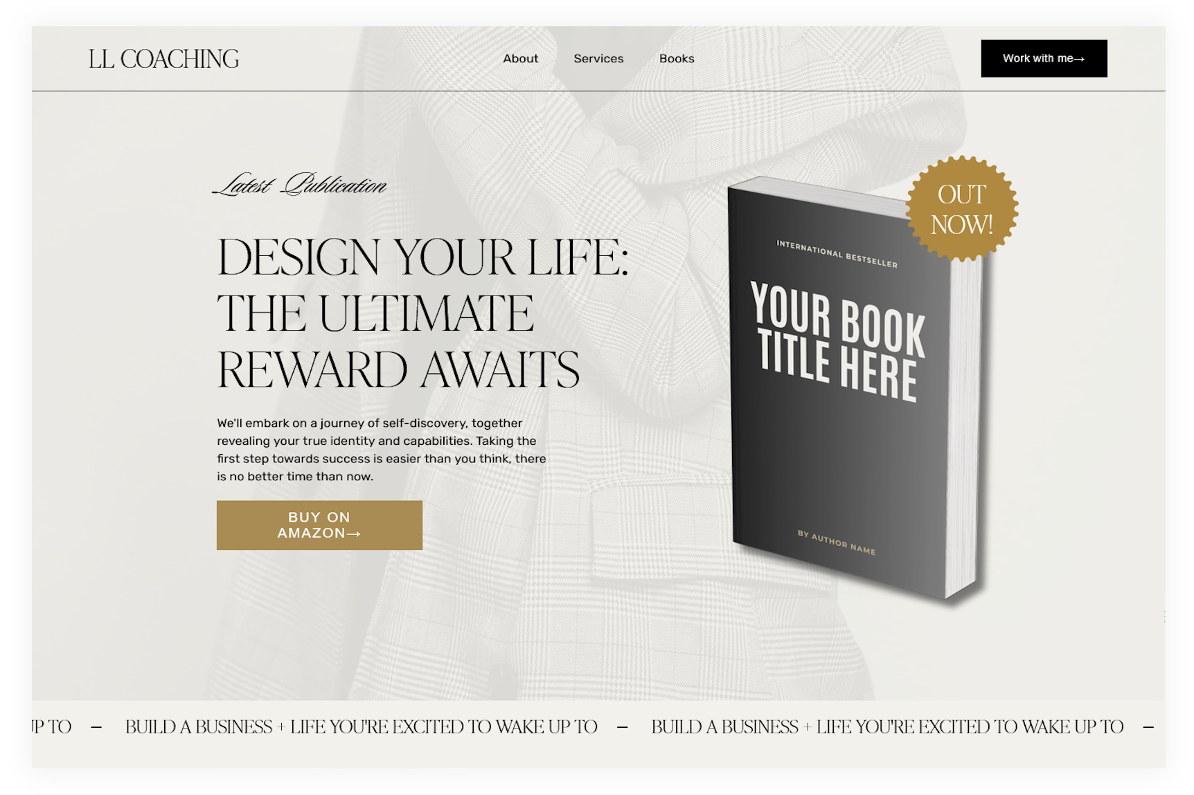 Jolla Squarespace 7.1 Fluid Engine Author website template