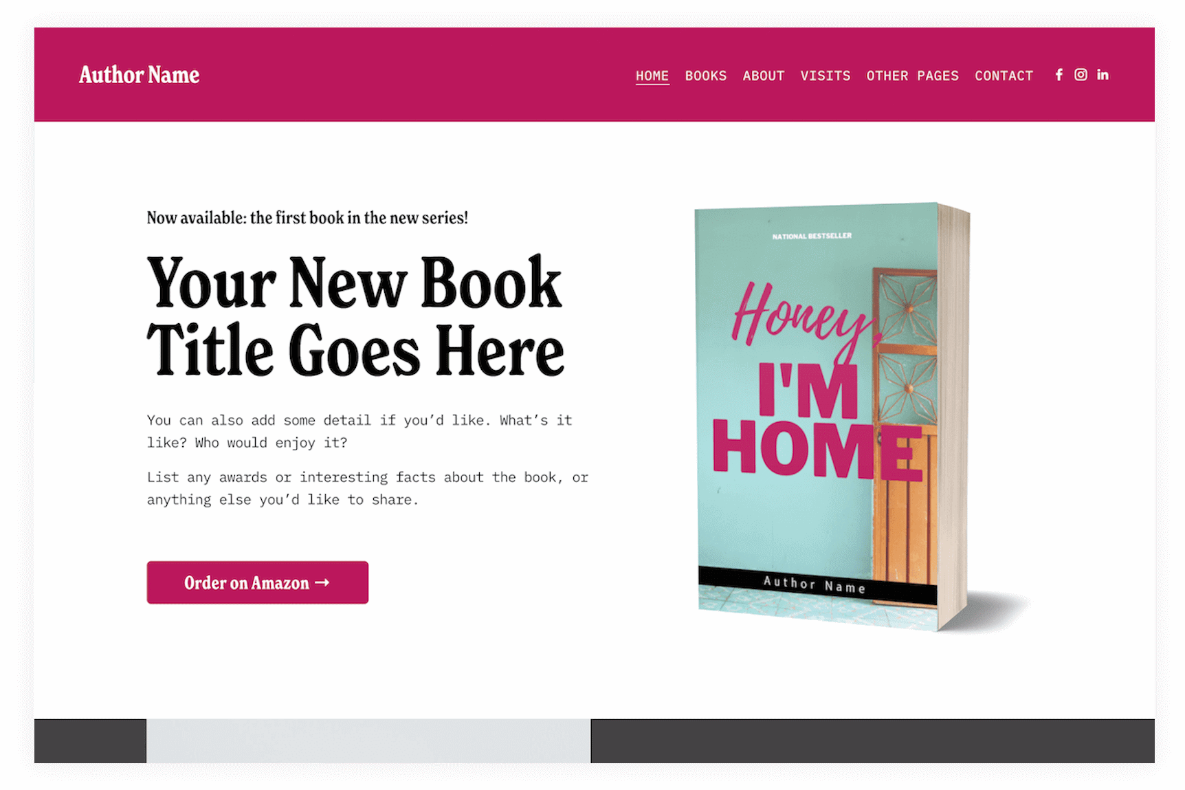 Scribe Squarespace 7.1 Fluid Engine Author website template