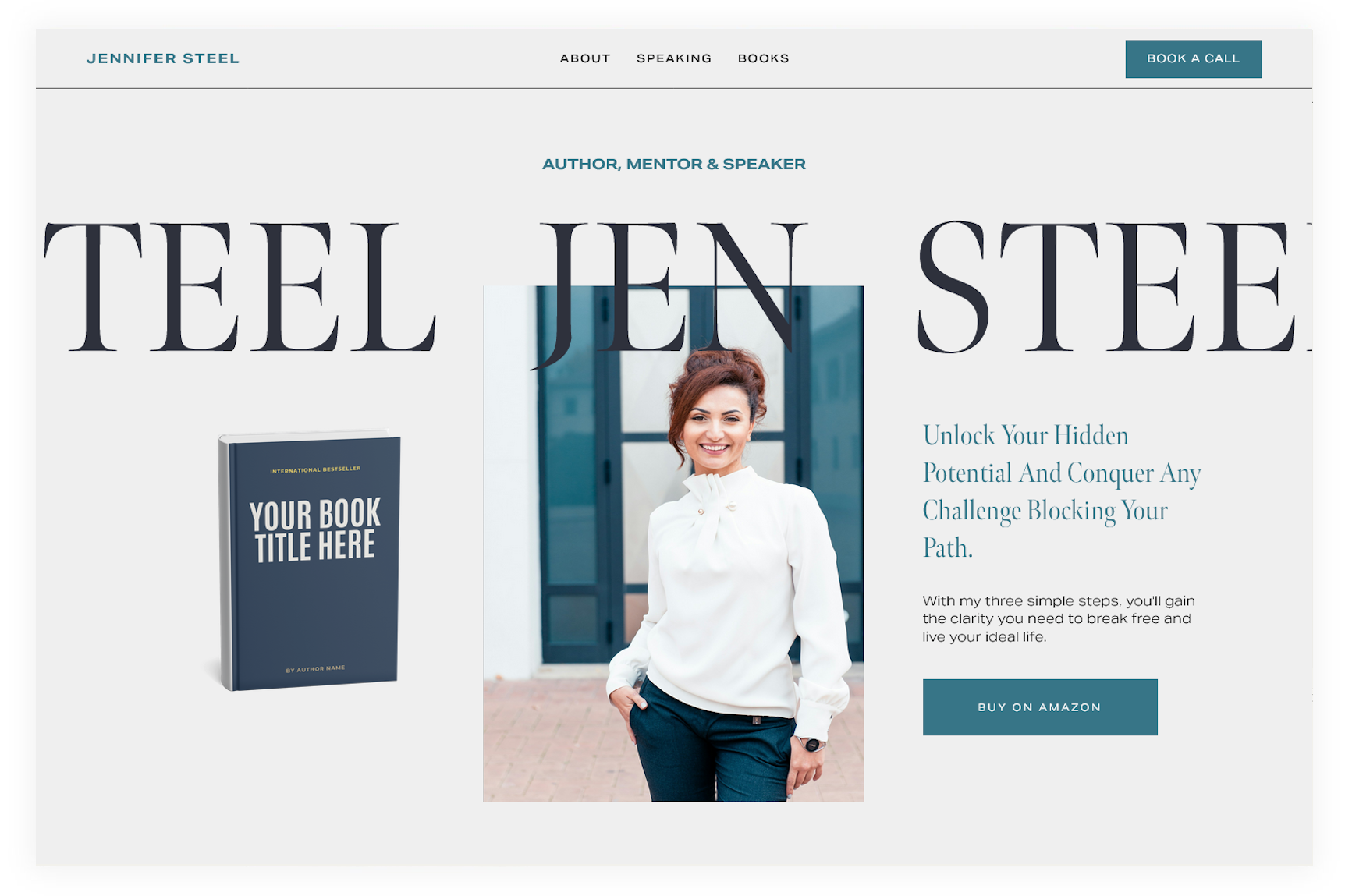 Steel Squarespace 7.1 Fluid Engine Author website template