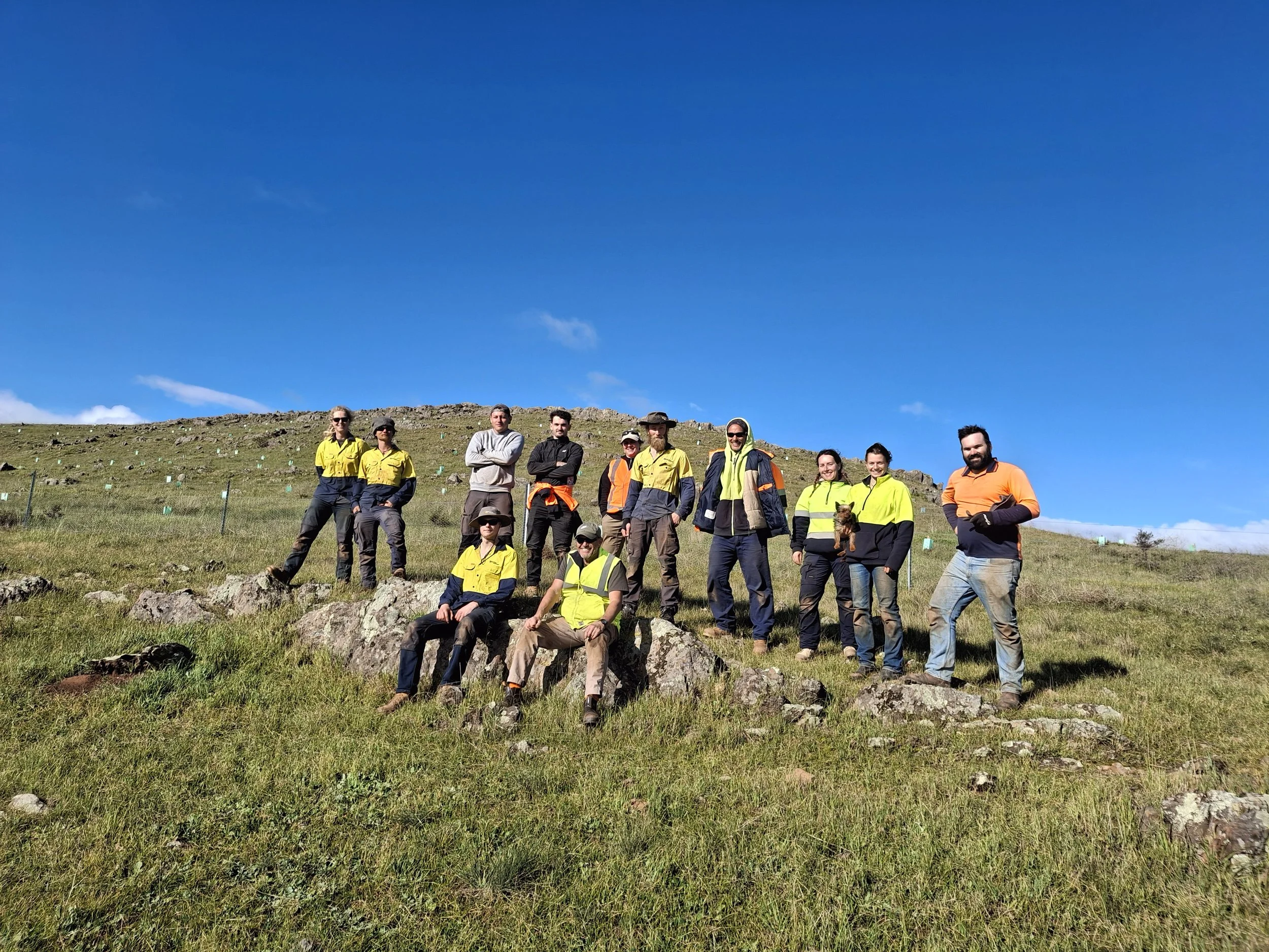 SNC field crew plant future habitat