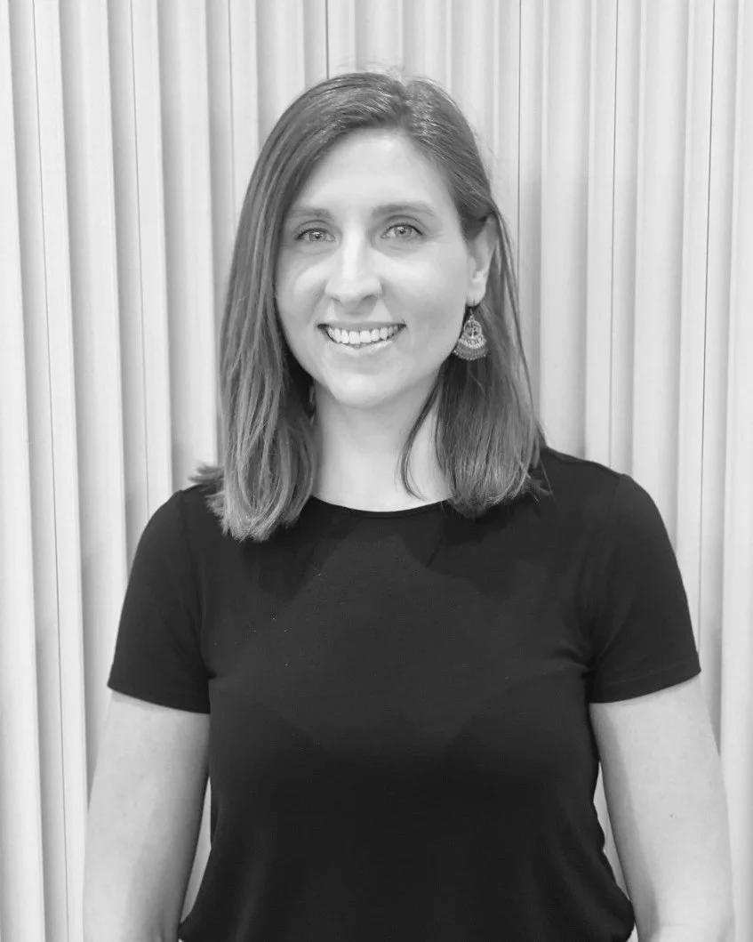 Black and white portrait of Tahlia Belcher, interior designer and director of Light Design Co.