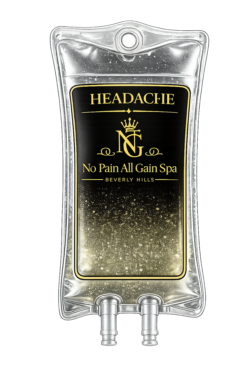 HEADACHE treatment illustration, No Pain All Gain Spa