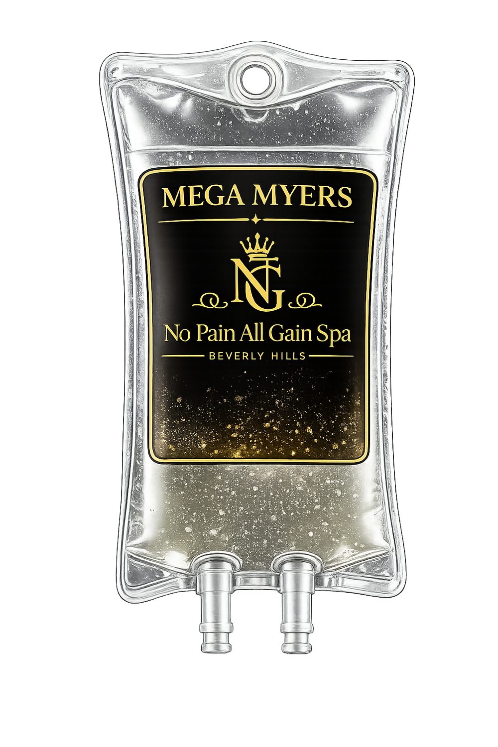 MEGA MYERS' COCKTAIL treatment illustration, No Pain All Gain Spa