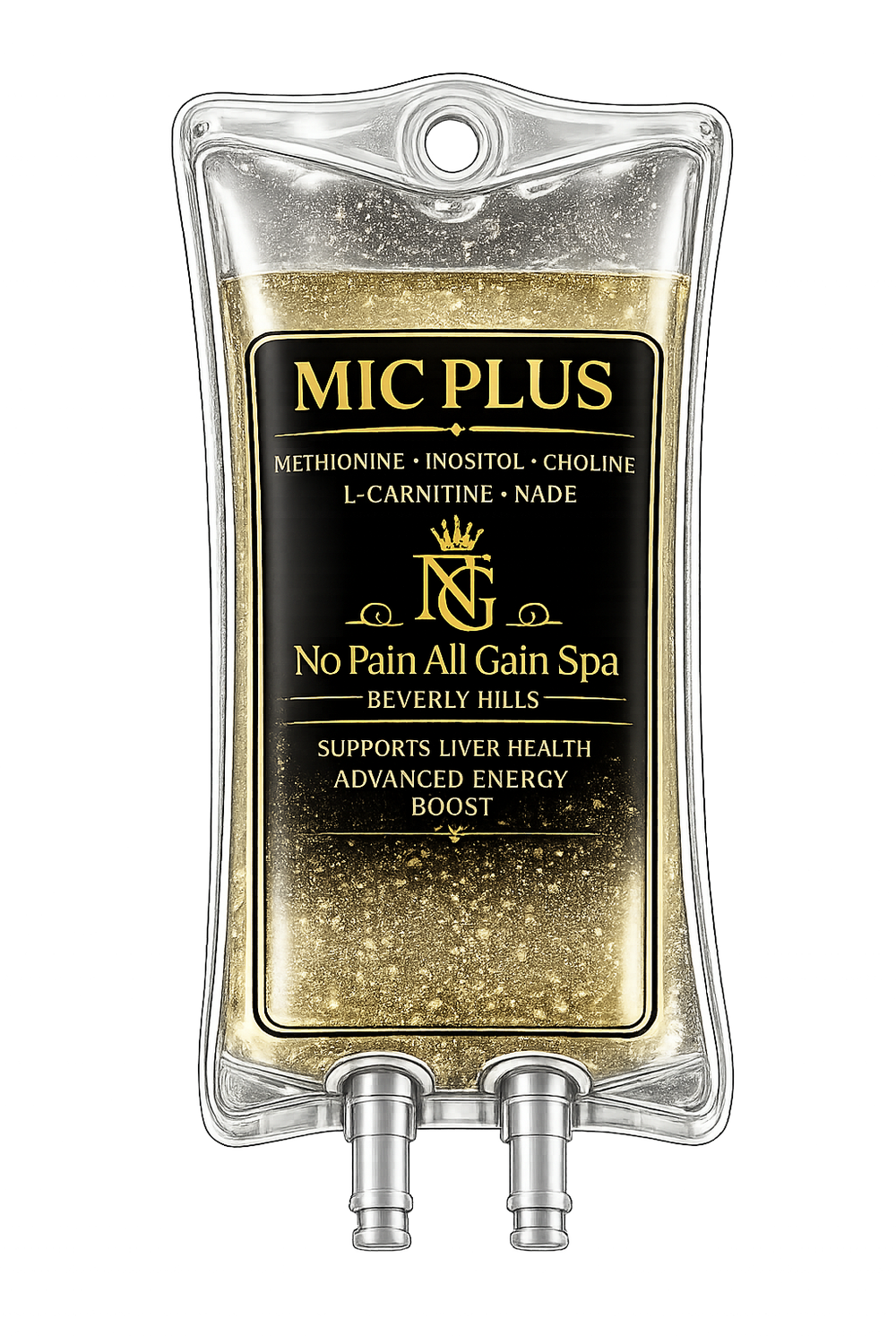 MIC PLUS treatment illustration, No Pain All Gain Spa