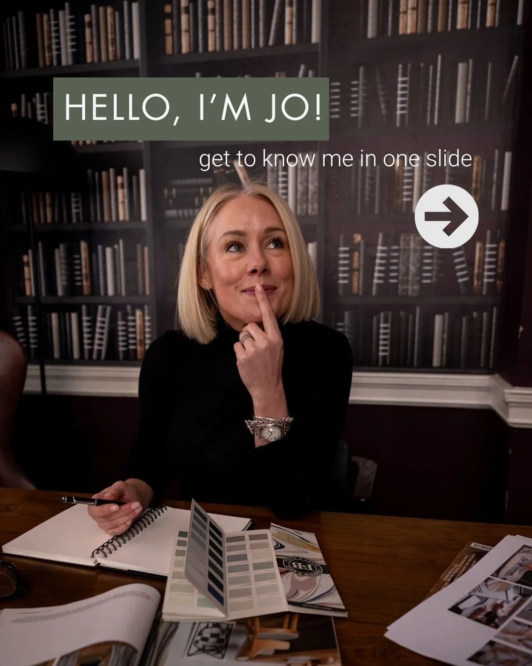 If we haven&rsquo;t met yet - hi, I&rsquo;m Jo 👋

Liverpool-based interior designer and someone who genuinely has a list for everything. Yes, everything!

Thought I&rsquo;d share some bits you may not know about me. From my guilty pleasure, to where