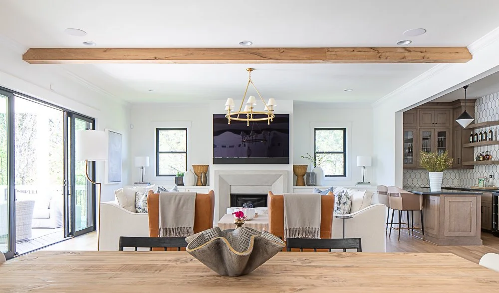 Nashville Interior design home living room custom fabric