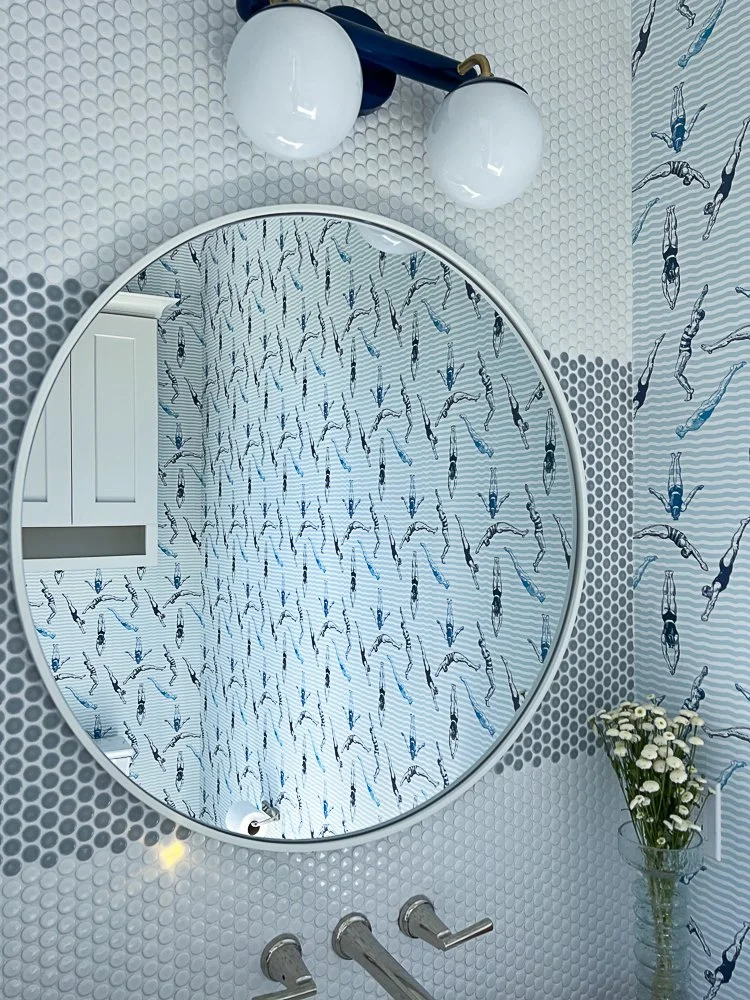 Nashville Interior design home pool bathroom