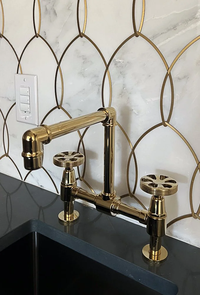 Nashville Interior design home living room custom wet bar hardware