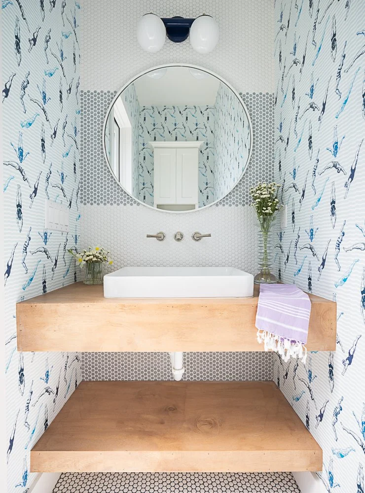 Nashville Interior design home pool bathroom