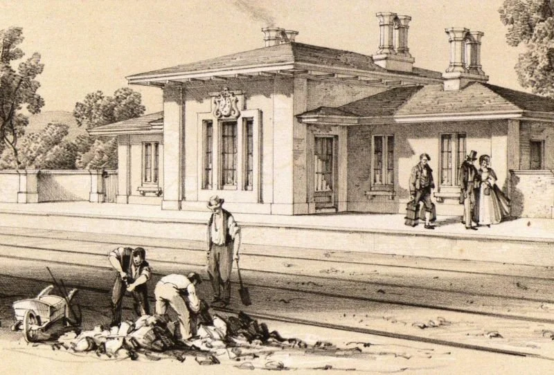 Derbyshire Odd Fellows Guided Tour of station