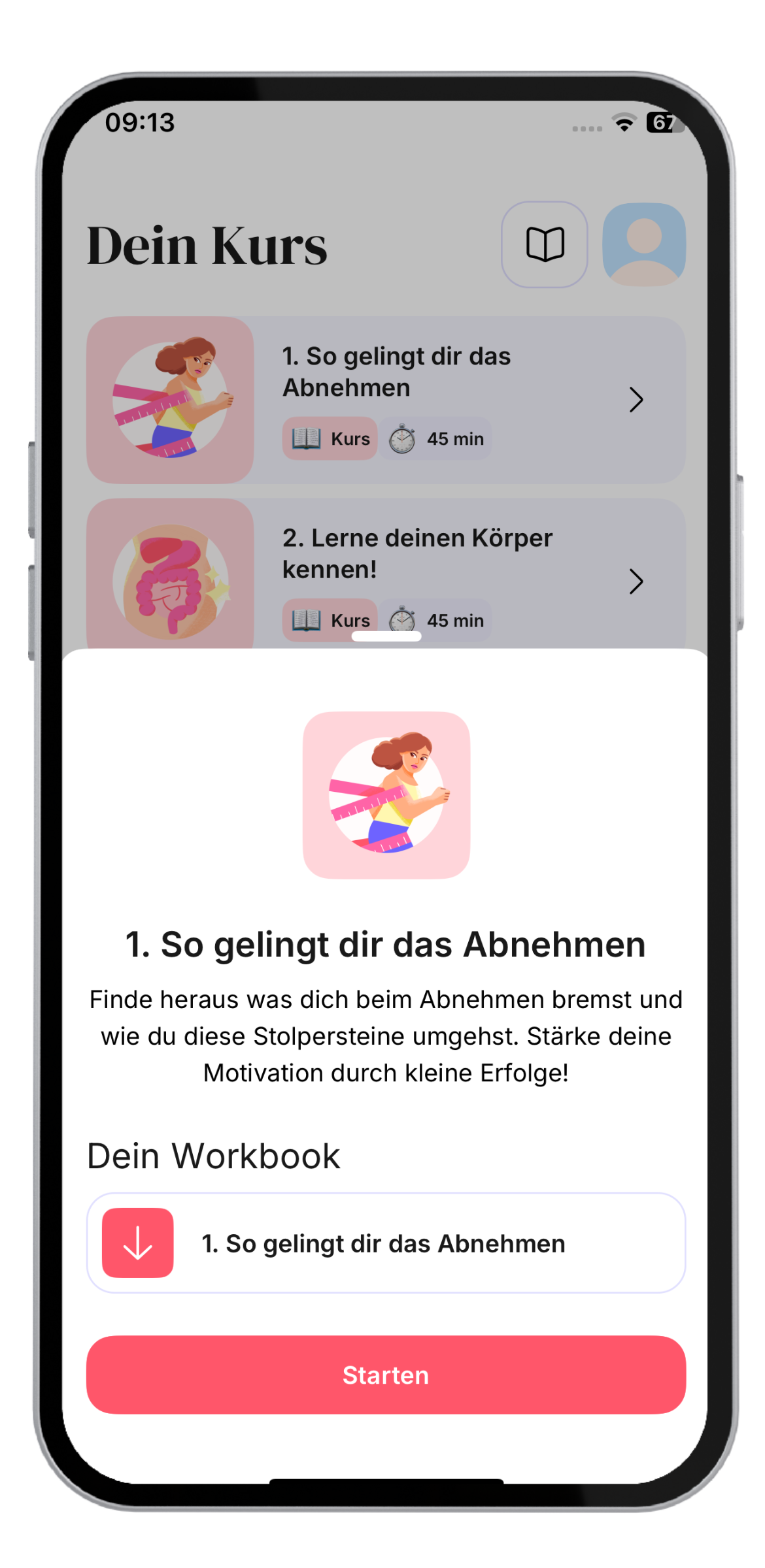 Kurs Screenshot iPhone
