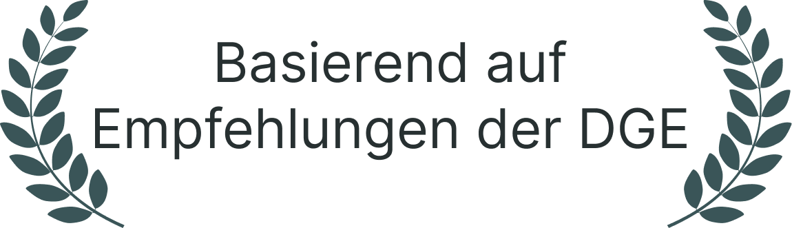 Grafik Basierend auf Empfehlungen der DGE