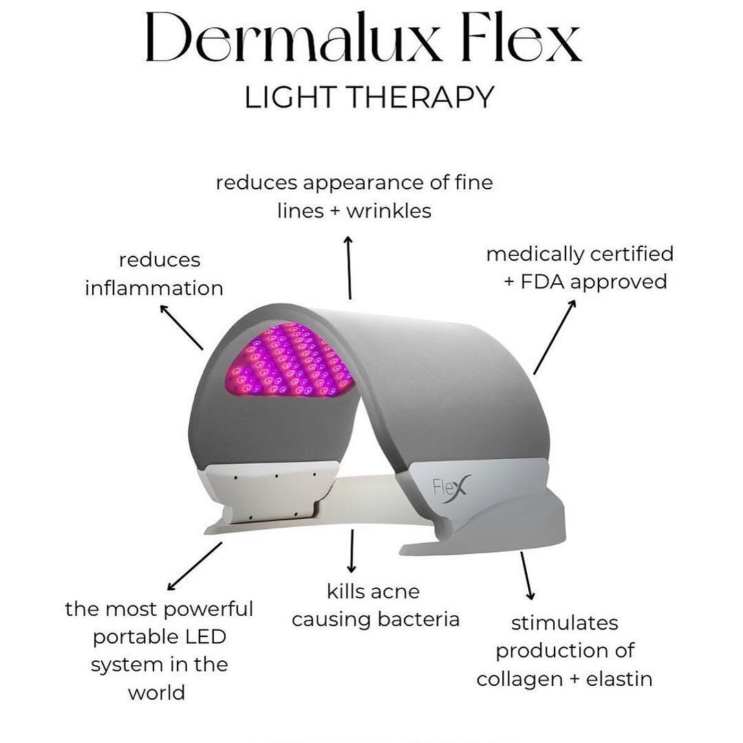 Say Hello to the Dermalux Flex - Beautiful skin&hellip;. Powered by light💡💕

The Dermalux Flex MD is an award winning, medical certified LED phototherapy treatment delivering clinically proven light therapy to transform the skin with NO pain and ZE