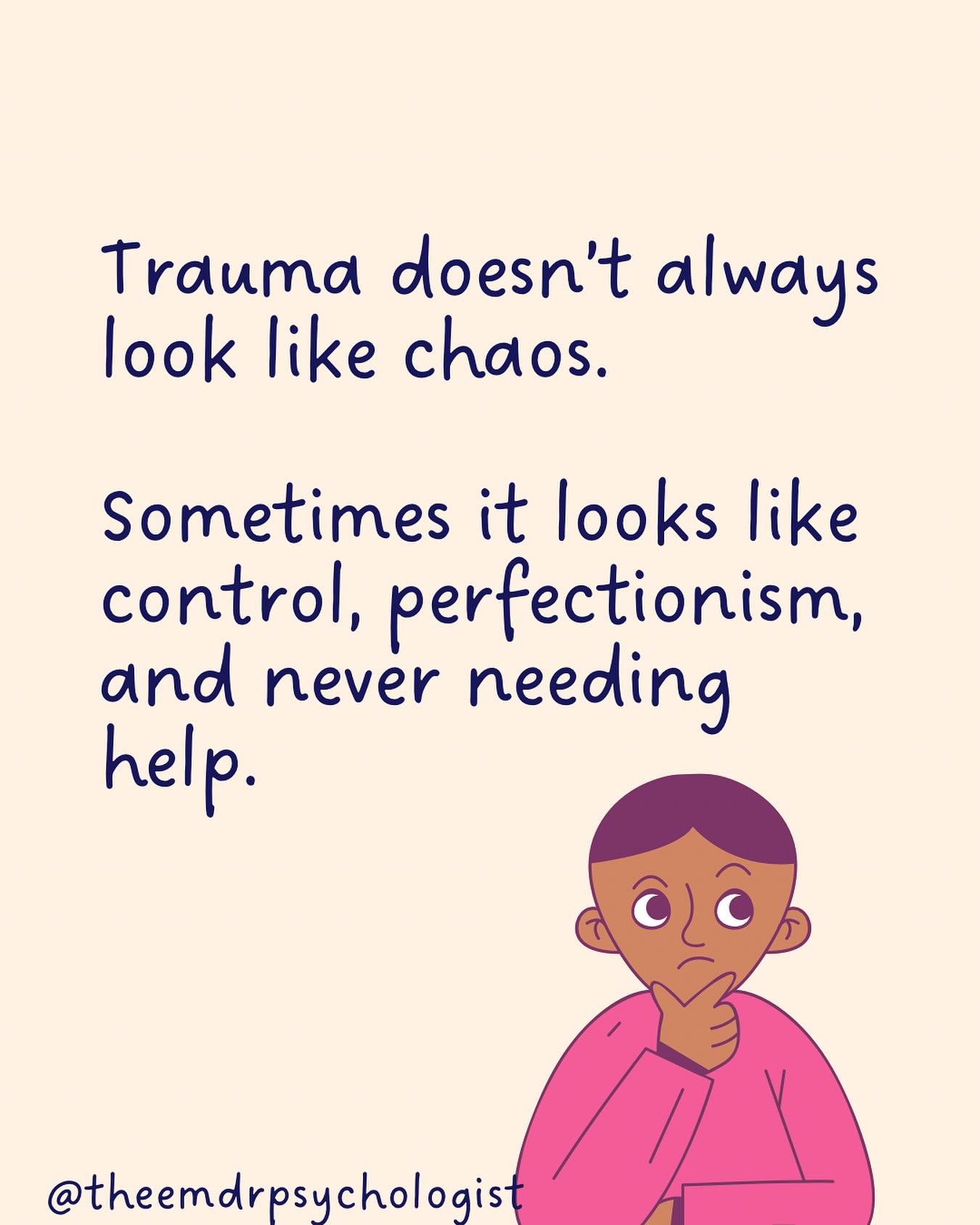 Not all trauma is loud. Developmental trauma, especially the kind rooted in emotional neglect, parentification, or growing up in unpredictable environments, often leads to coping through control.
You become the high achiever. The one who always hold