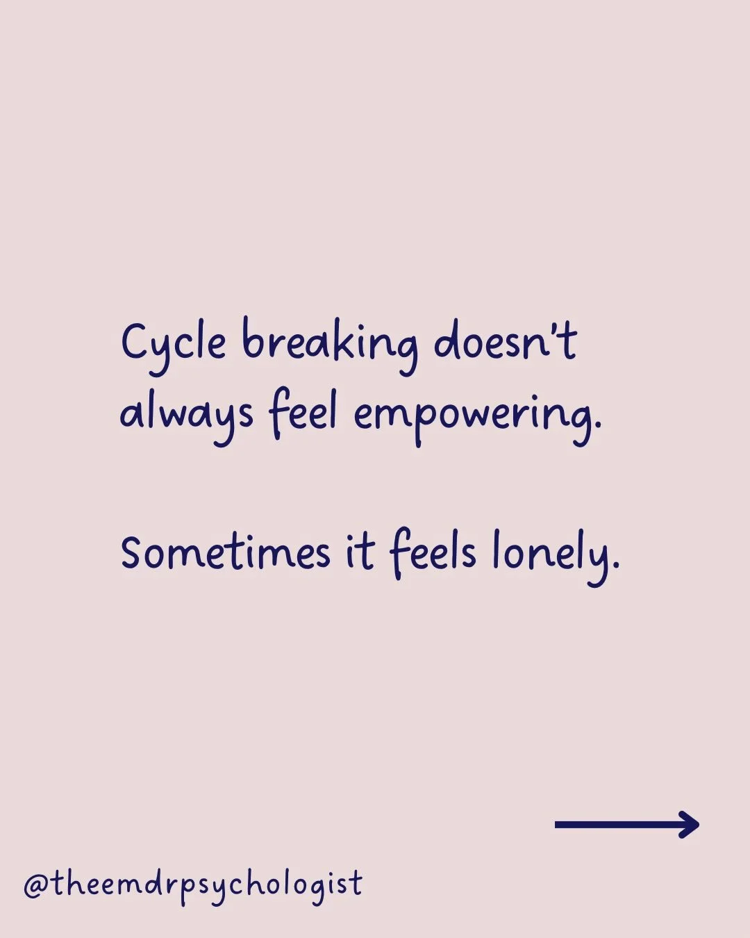 &lsquo;Cycle breaking&rsquo; gets talked about as if it&rsquo;s all clarity and empowerment but for many people, the reality is far more complicated.

It often feels lonely because you&rsquo;re doing emotional work without a blueprint. You&rsquo;re p