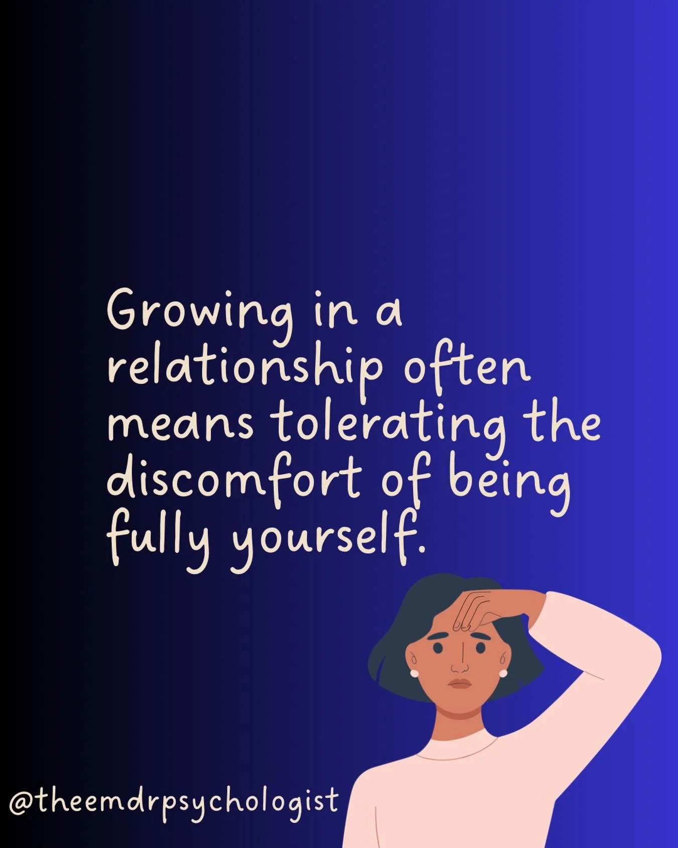 Being &ldquo;fully yourself&rdquo; in a relationship can feel uncomfortable if you grew up in an environment where authenticity wasn&rsquo;t met with safety or attunement.

From a nervous-system perspective, this makes sense.
If your early relationsh