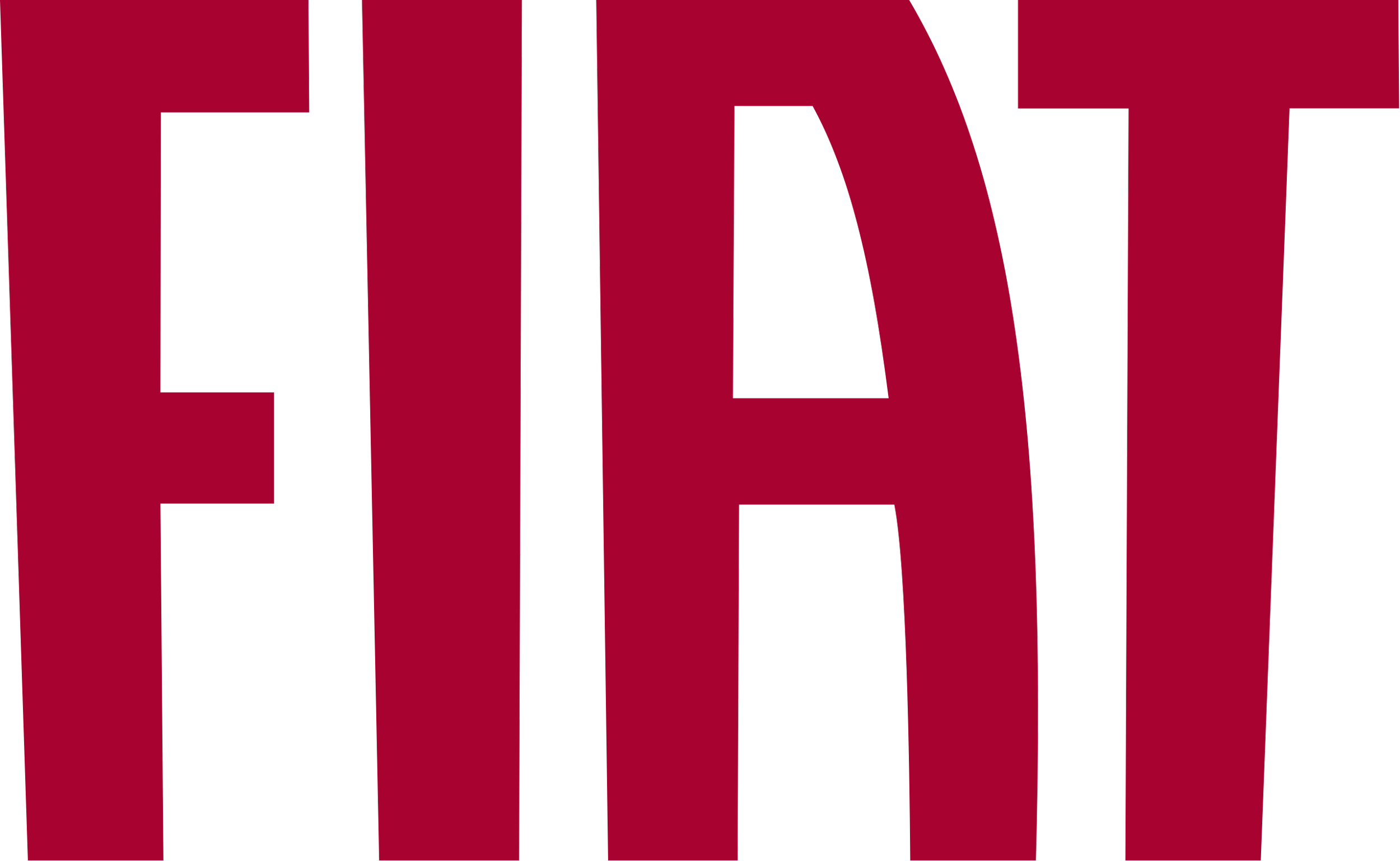 Logo FIAT rosso su sfondo trasparente