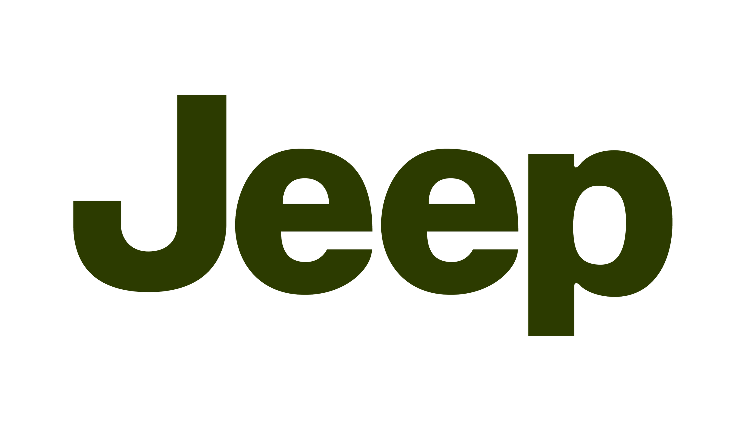 Logo Jeep su sfondo trasparente.