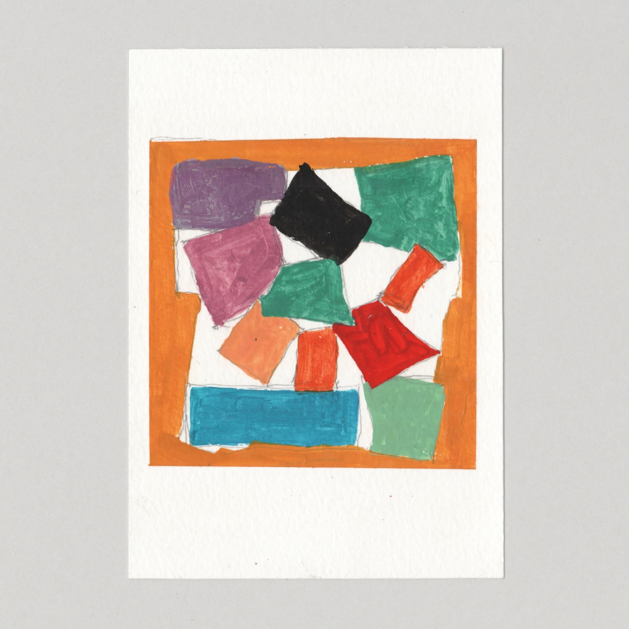 Matisse: The Snail, 2026. Gouache painting on paper by Chris Coombes.
