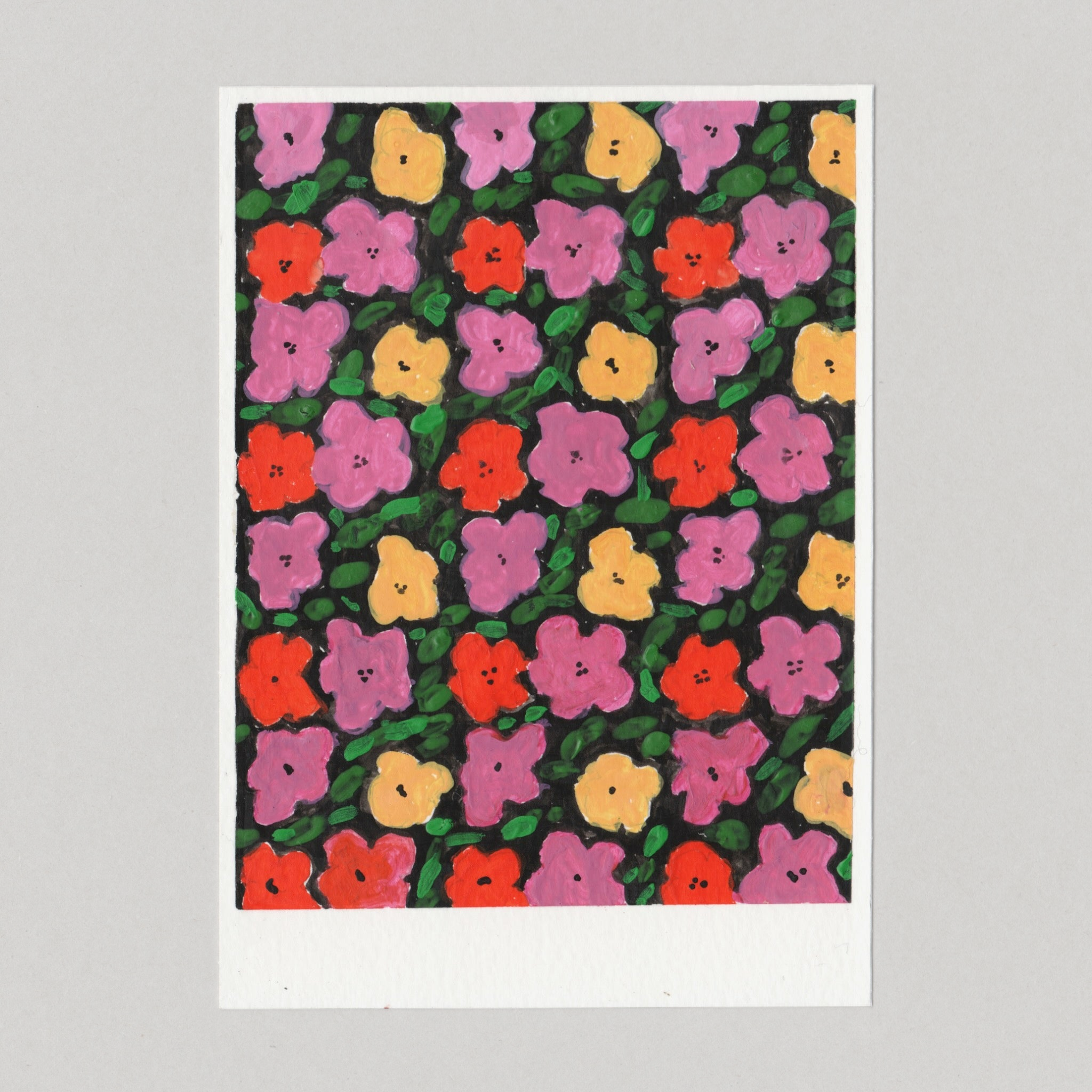Warhol: Catalogue Cover, 2026. Gouache painting on paper by Chris Coombes.