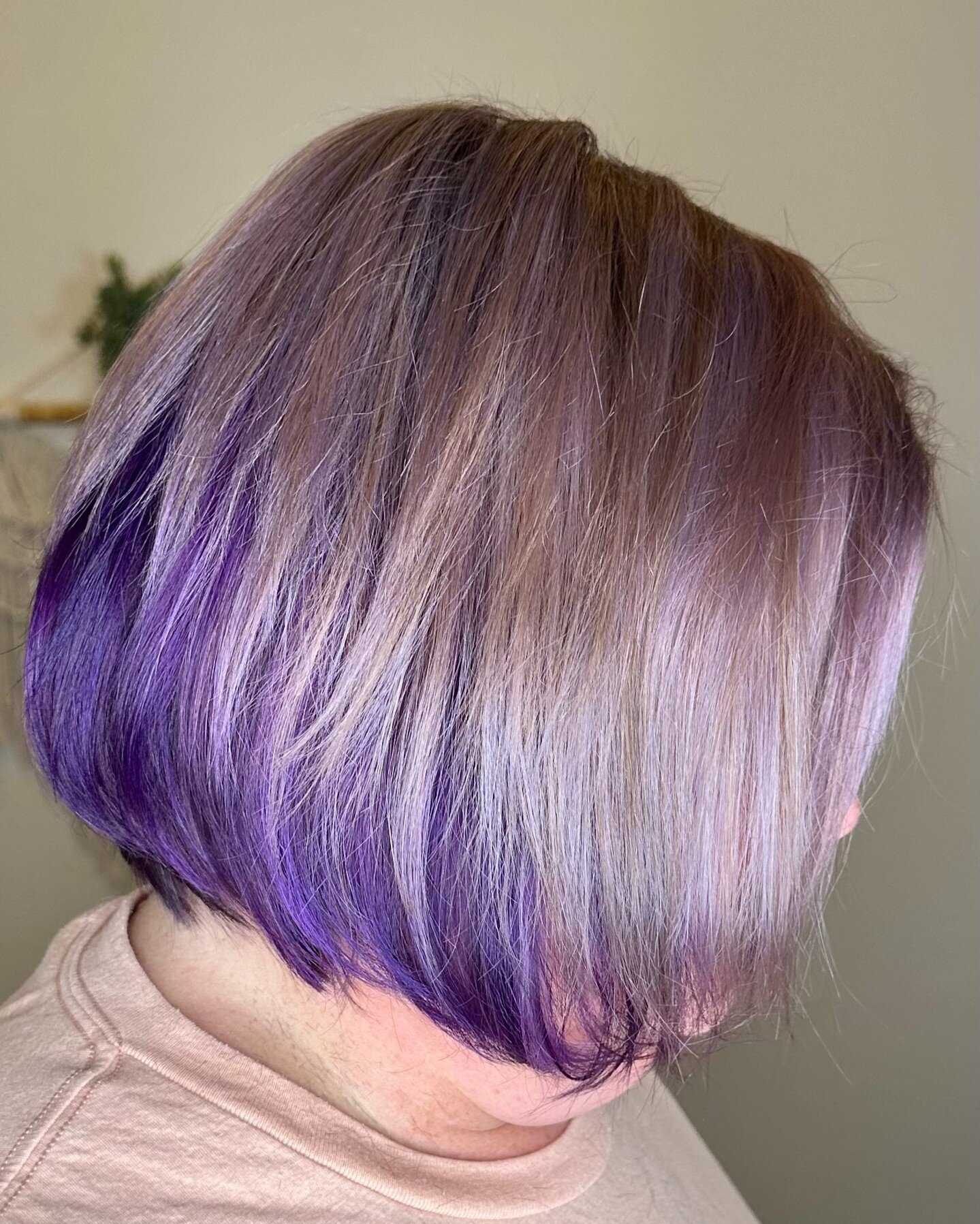 Purple is 💜clearly💜 reigning supreme in this jaw-dropping cut and color by the fabulous @jenleeatallah. We love that our guest embraces her adventurous side with these bold and vibrant tones that scream confidence and individuality 💇&zwj;♀️

#purp