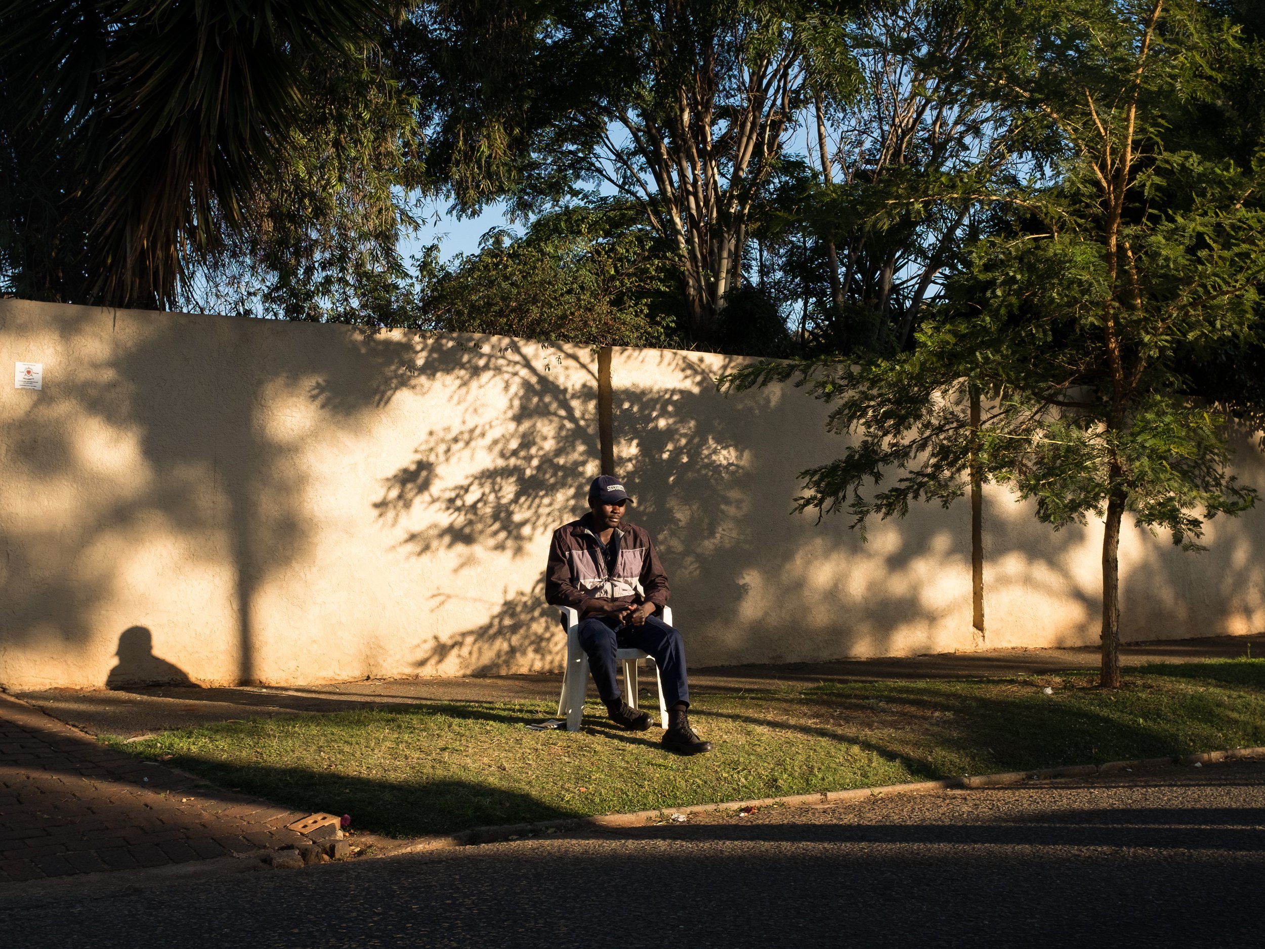 20 - A security Guard on Oxford Road .jpg
