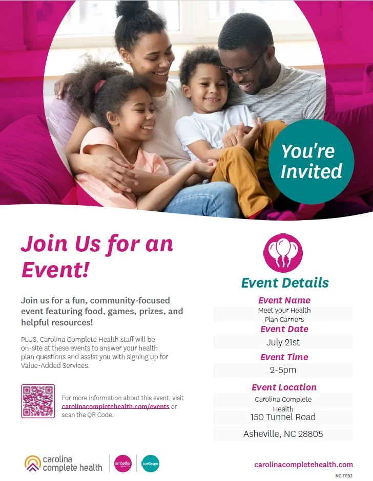 Meet your Health Plan Carriers with Carolina Complete Health 