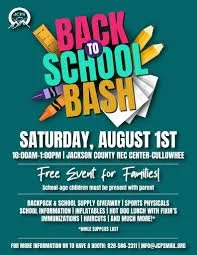 Jackson County Public Schools Back to School Bash