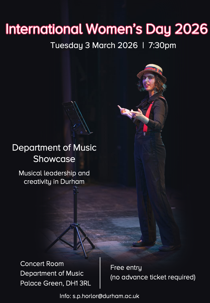 International Women's Day 2026: Department of Music Showcase