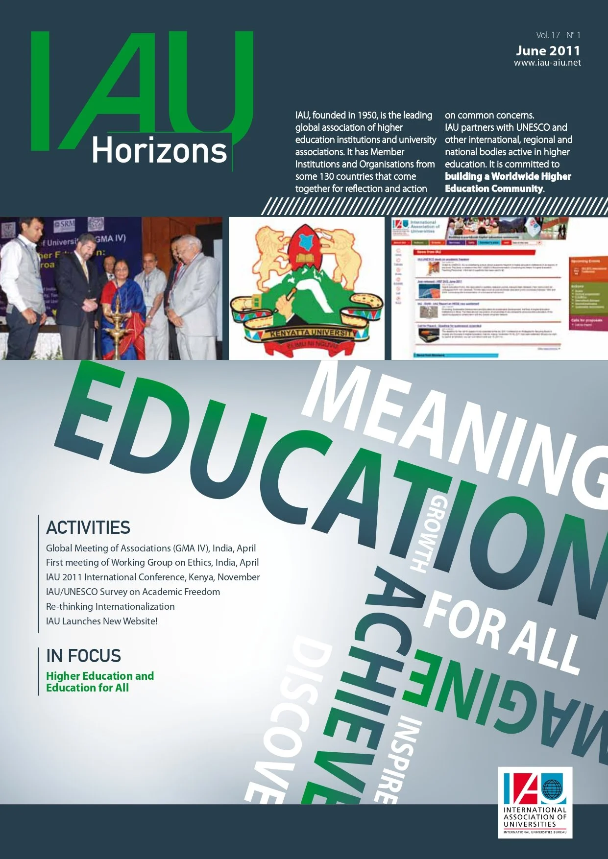 IAU Horizons: Higher Education and Education for All