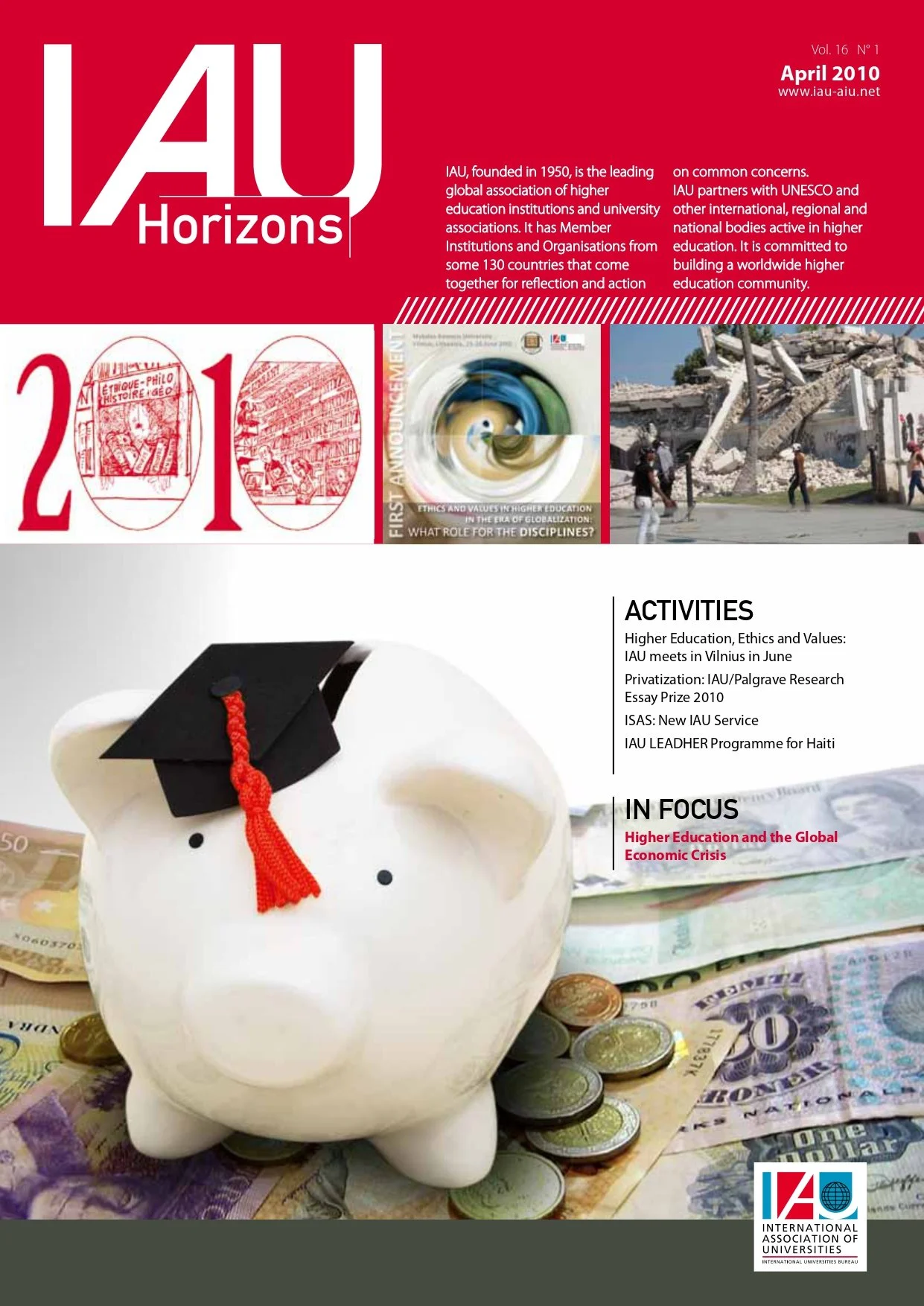 IAU Horizons: Higher Education and the Global Economic Crisis