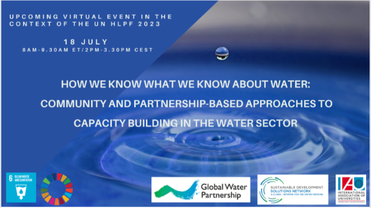 Community and Partnership Based Approaches to Capacity Building in the Water Sector