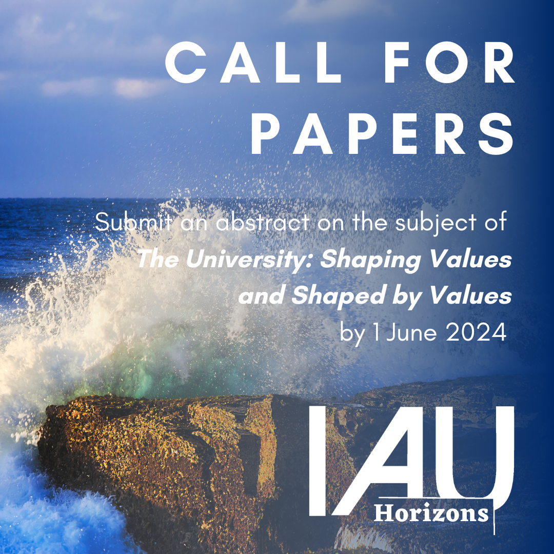IAU Horizons 29.2 - Call for papers on The University: Shaping Values and Shaped by Values