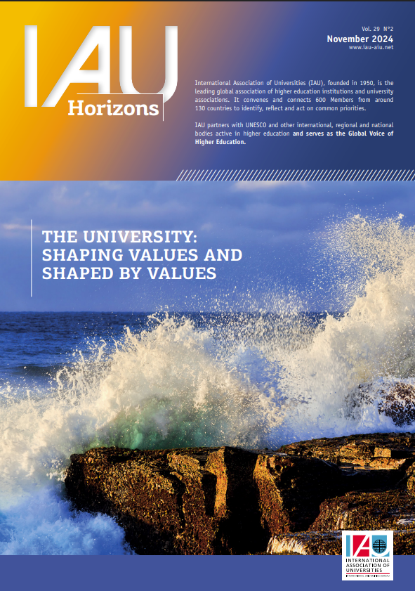 IAU Horizons: The University: Shaped by Values and Shaping Values
