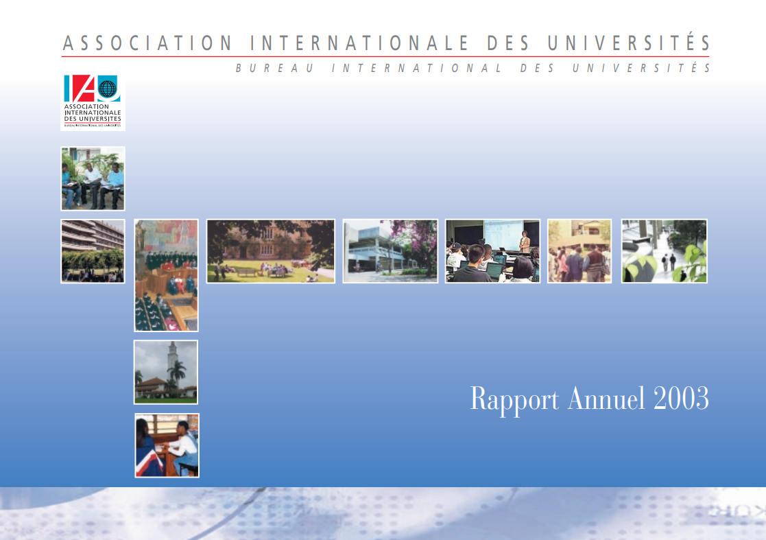 Rapport Annuel 2003